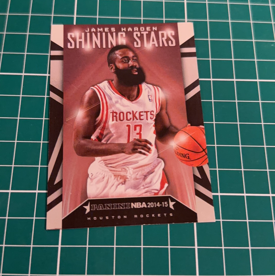 2014-15 Panini Americana James Harden S.p.a. 詹姆斯哈登 大胡子 火箭队 闪卡 聚光灯 精美选图 十年老卡 绝版卡 稀有大比例
