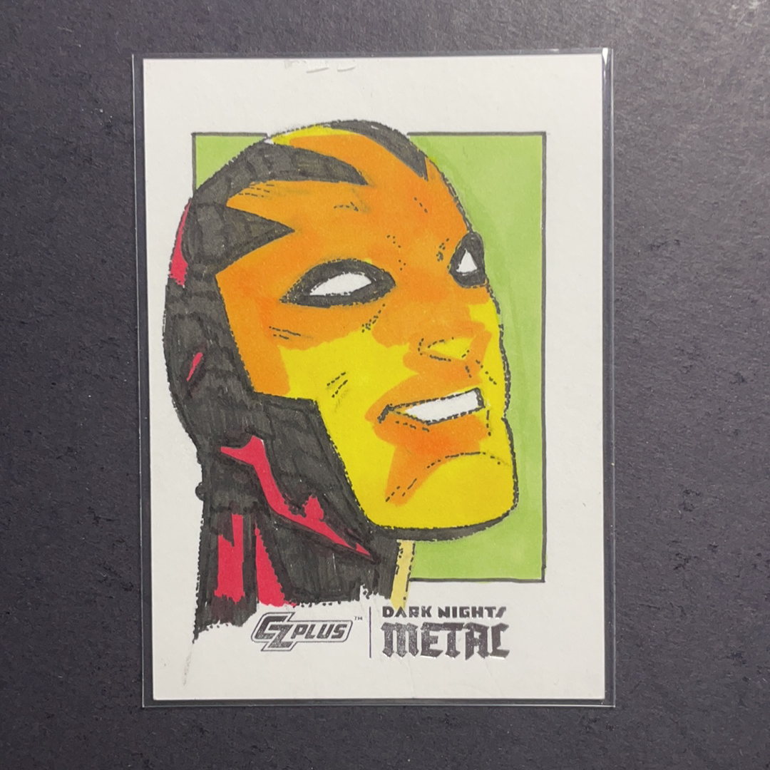 2025 Cryptozoic DC Universe Dark Nights Metal 奇迹先生 1/1官卡手绘 画师签字如图2 2024 CZplus DC漫画宇宙 黑暗之夜死亡金属系列