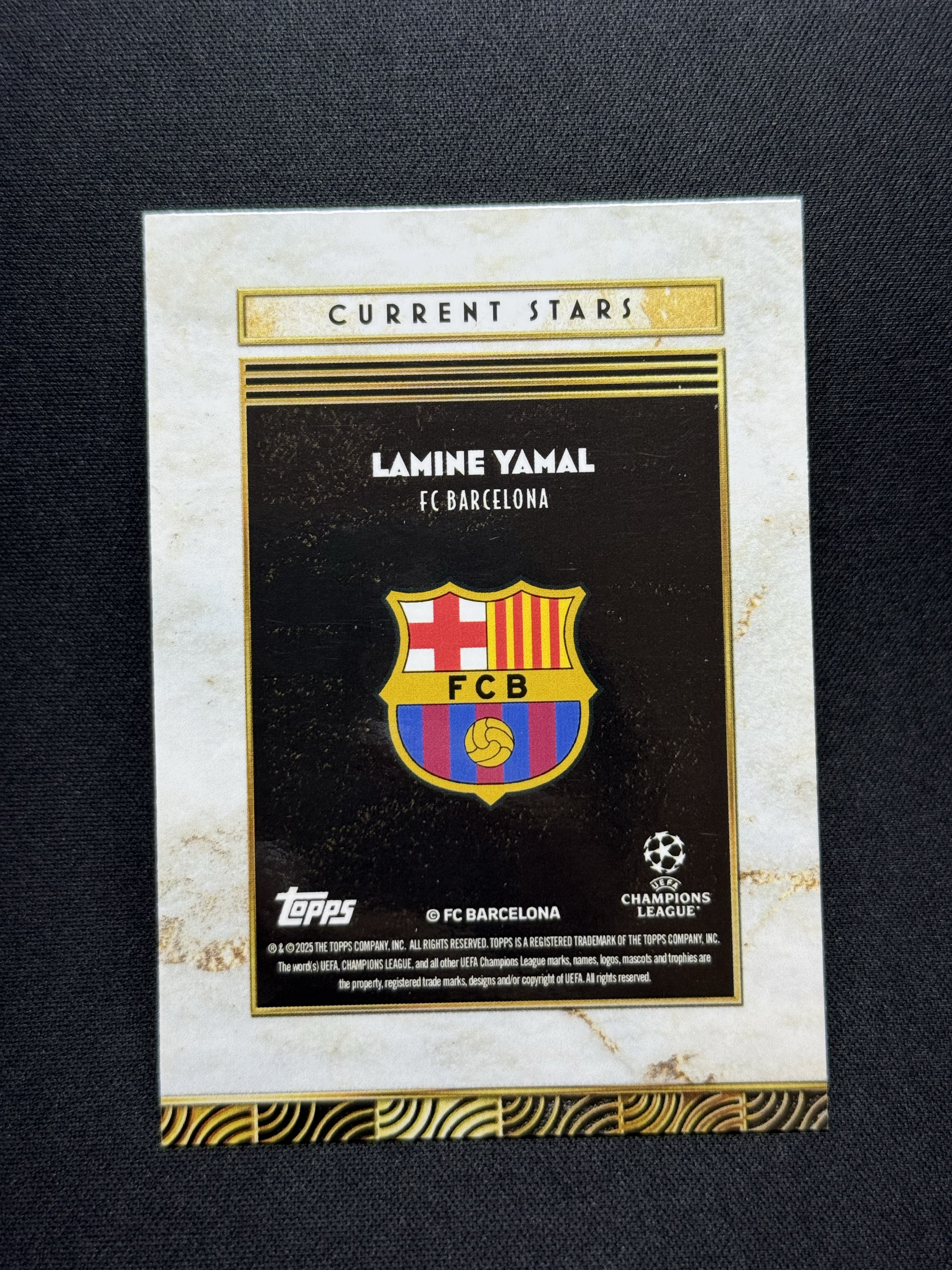 2024-25 Topps Deco Lamine Yamal 【小贝代拍】欧冠 德科 巴萨 拉明 亚马尔 Base 瑕疵如图 拍前看描述 H MCW