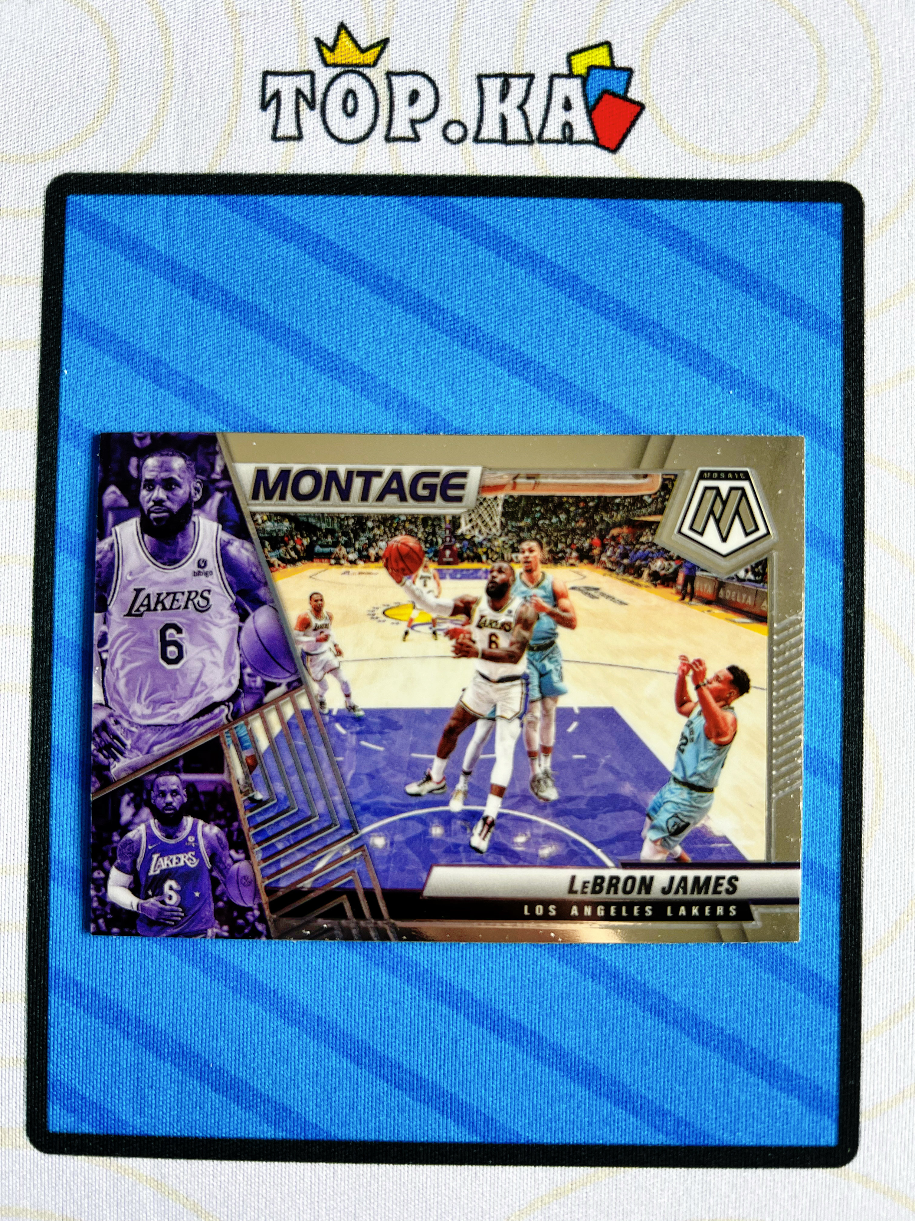 【顶尖卡社】2021-22 Panini Mosaic LeBron James 勒布朗詹姆斯 马赛克 蒙太奇 montage 特卡 场边选图 洛杉矶湖人 老詹 详情看描述 卡品如图【凯里】