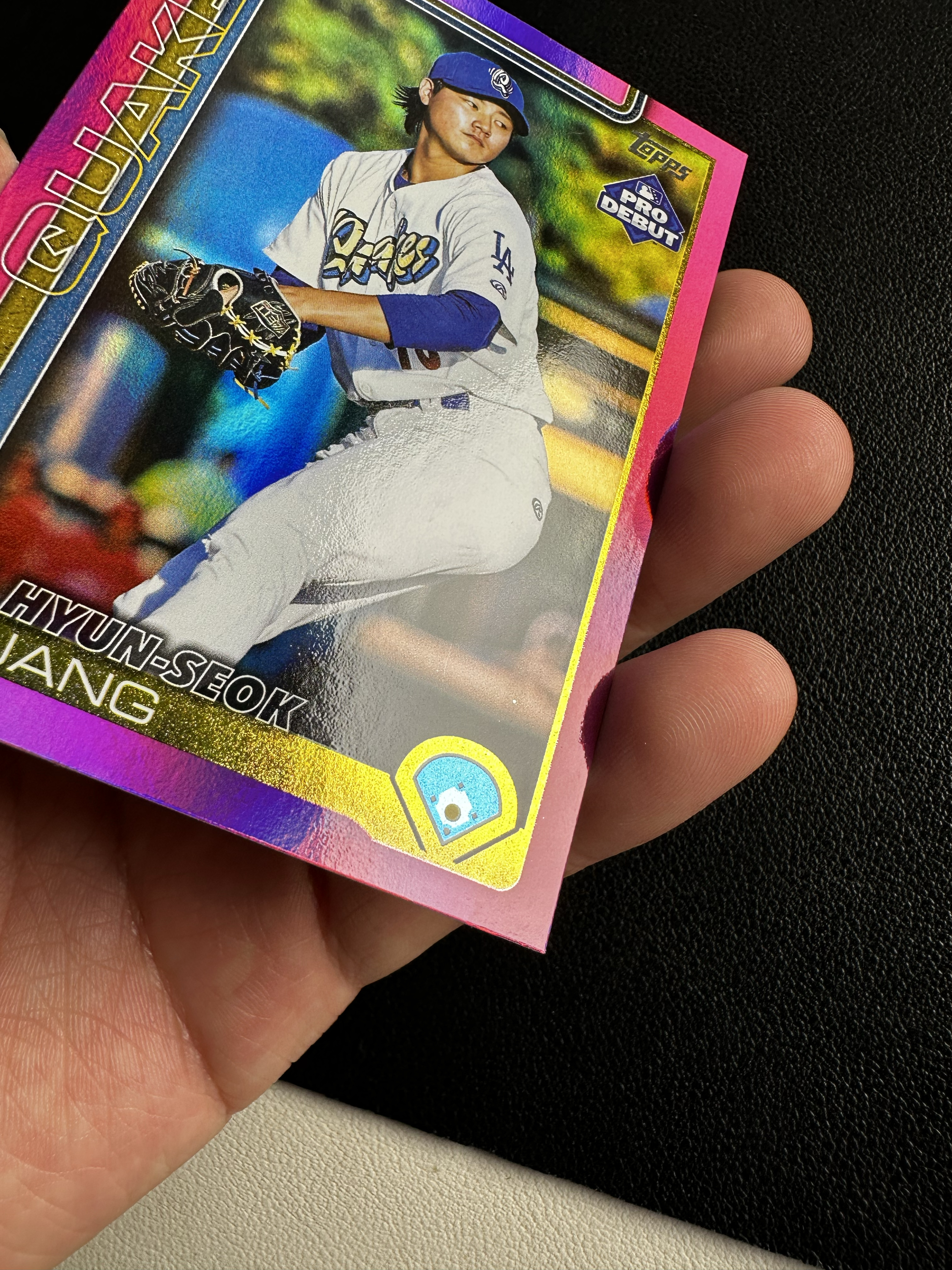 2025 Topps Bowman 棒球 HYUN-SEOK JANG 库卡蒙格 张玄锡 粉折 199编 微痕 洛北拍卖 超超88 1118