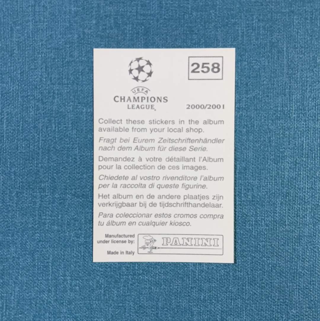 2000-01 Panini 欧冠 贴纸 David Beckham 小贝 贝克汉姆 曼联 皇家马德里 皇马 稀有老贴纸 卡品如图 DMG