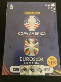 2024 Reyes 雷耶斯 欧洲杯 美洲杯 贴纸 原盒 内含50包每包6张贴纸 包含今年美洲杯欧洲杯两个赛事 博 梅西 C罗 姆巴佩 贝林厄姆 范戴克 大比例全息 两批印刷盒 随机发