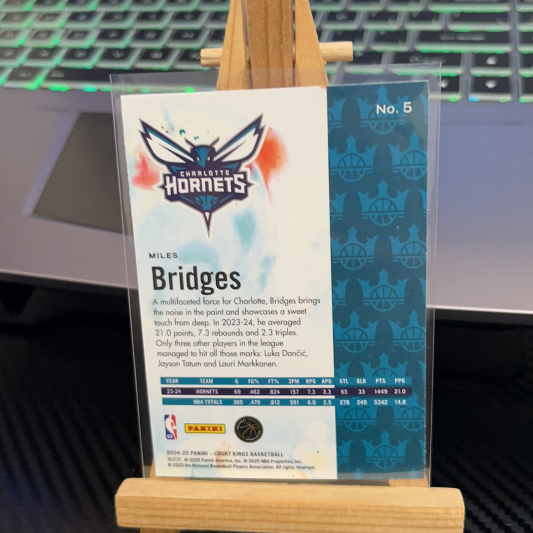 2024-25 Panini Court Kings Mikal Bridges 布里奇斯 黄蜂 油画系列 卡品如图 凑图必备 值得收藏!免费代卖!