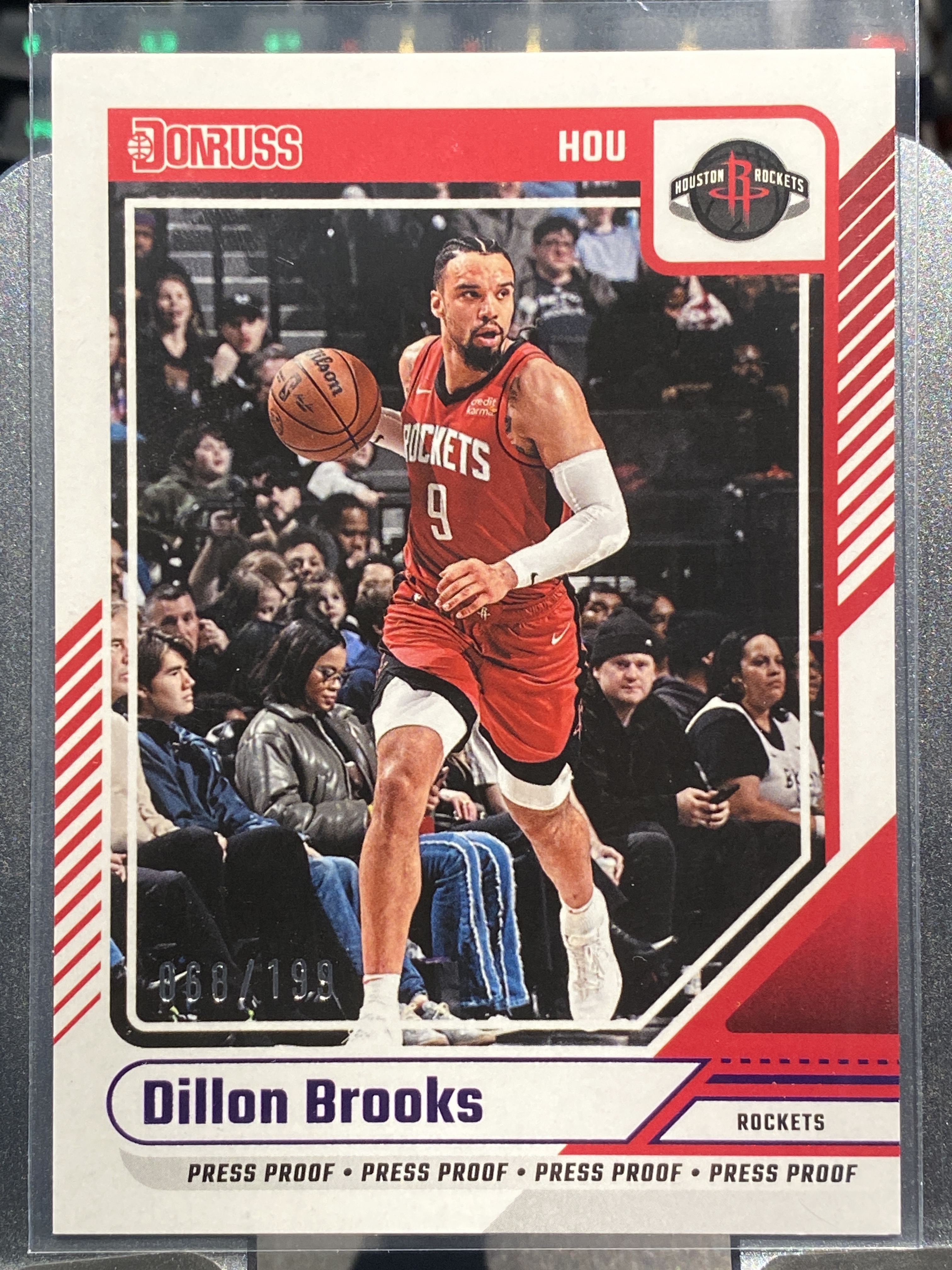 2024-25 【靓星代拍】 Donruss Dillon Brooks 杜蕾斯 狄龙 布鲁克斯 火箭队 68/199编 卡品如图 专收凑套必备 #Lx