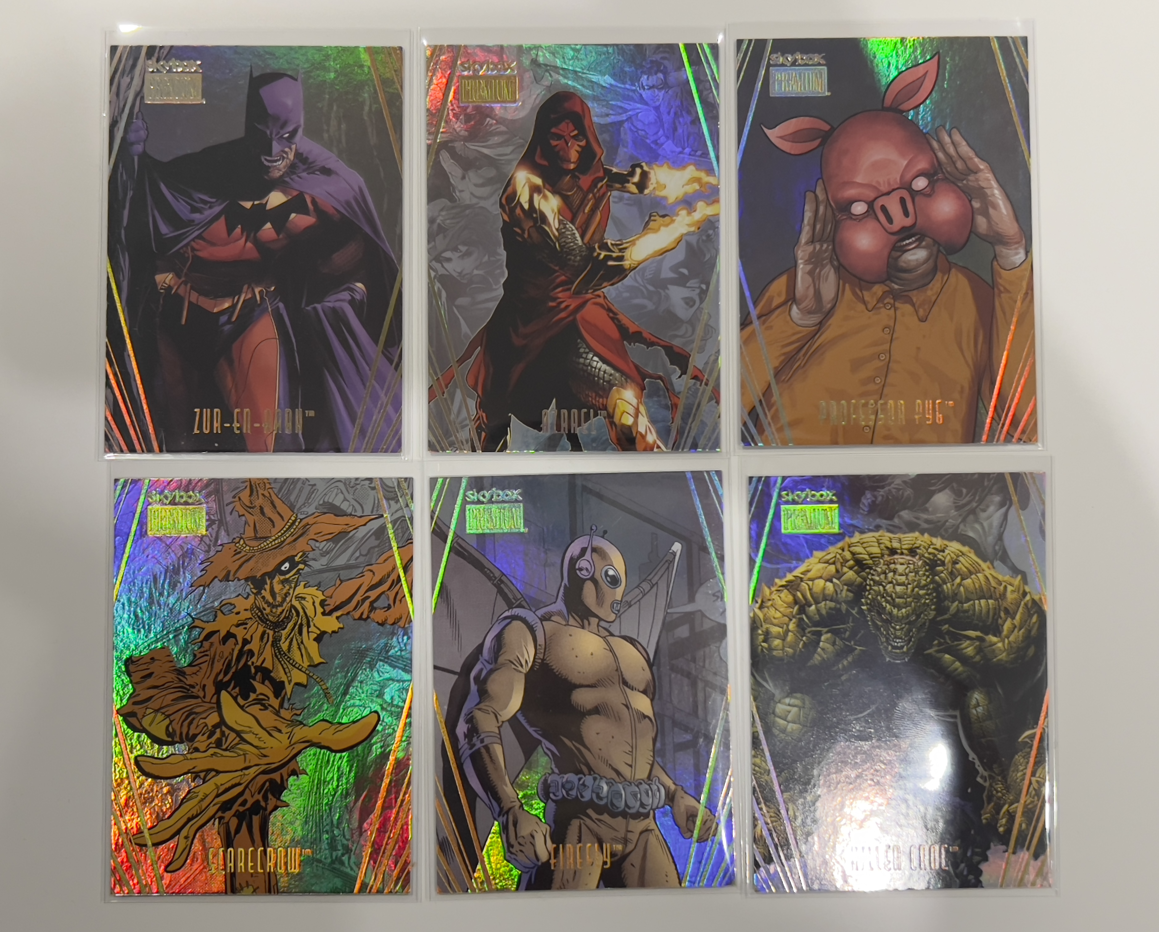 2025 Skybox Metal Universe Batman DC 蝙蝠侠 金属宇宙 银折特卡 光谱折 Premium 稻草人scarecrow 死亡天使 Azrael 杀手鳄 猪面教授 等