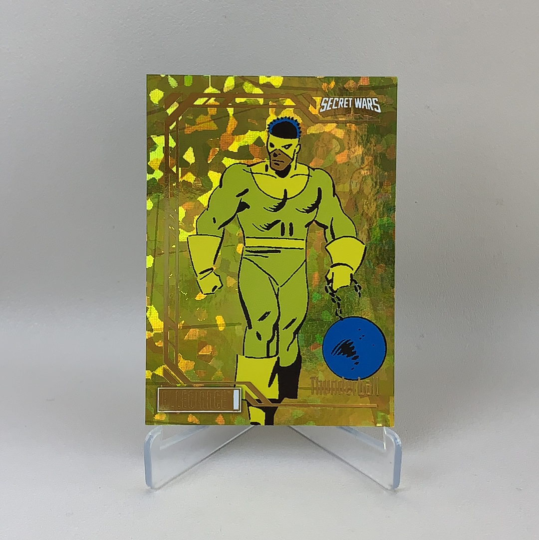 【弈卡代拍】2023 Upper Deck Marvel漫威 Secret Wars 秘密战争 大比例 特卡 黄碎冰折 Thunderball 霹雳球 095/149编 品相如图 凑套必备 真帕杰洛