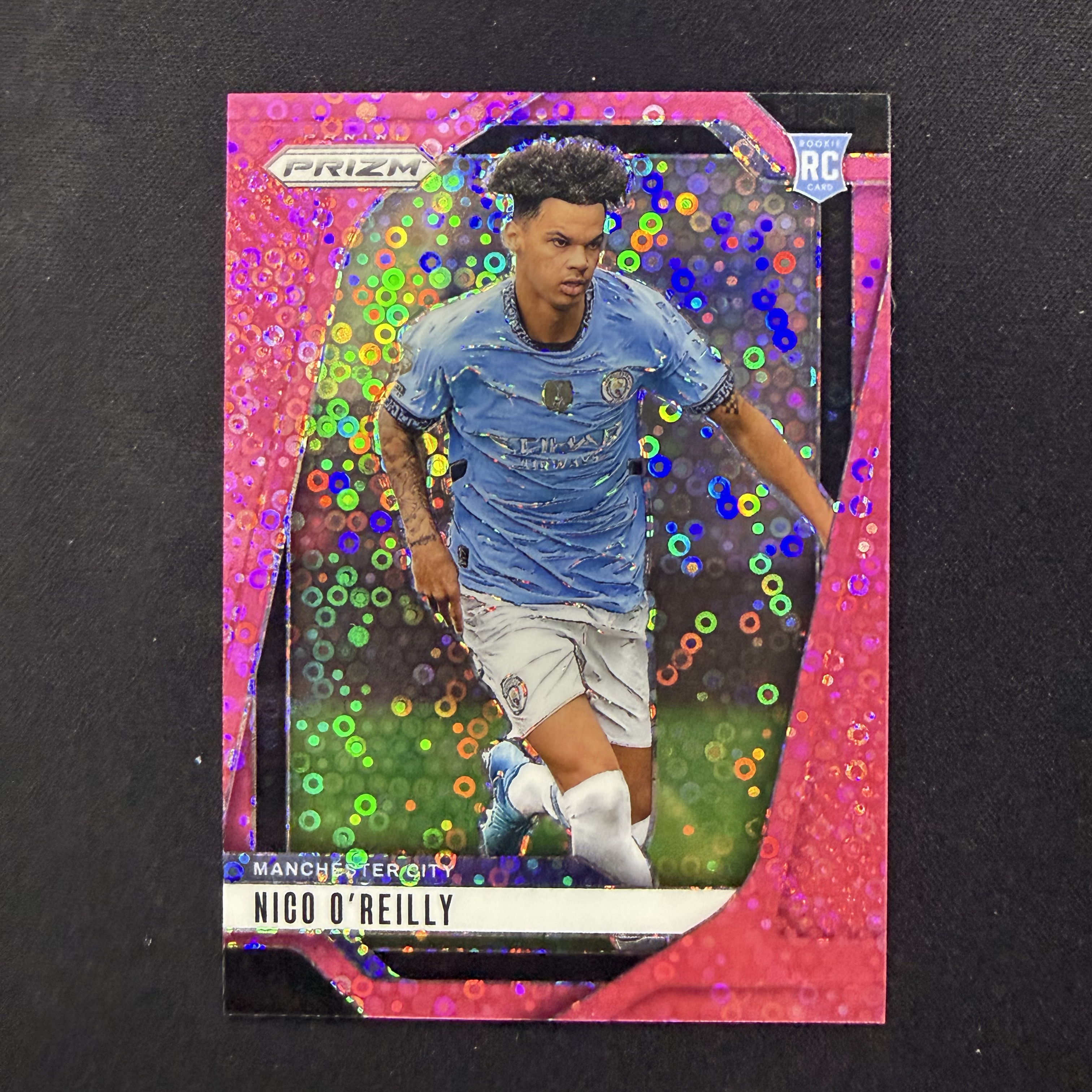 2024-25 Panini Prizm NICOO'REILLY RC 【SC拍卖】英超 pz 奥莱利 曼城 新秀 7/149编 粉泡泡 收藏必备(嘿嘿)