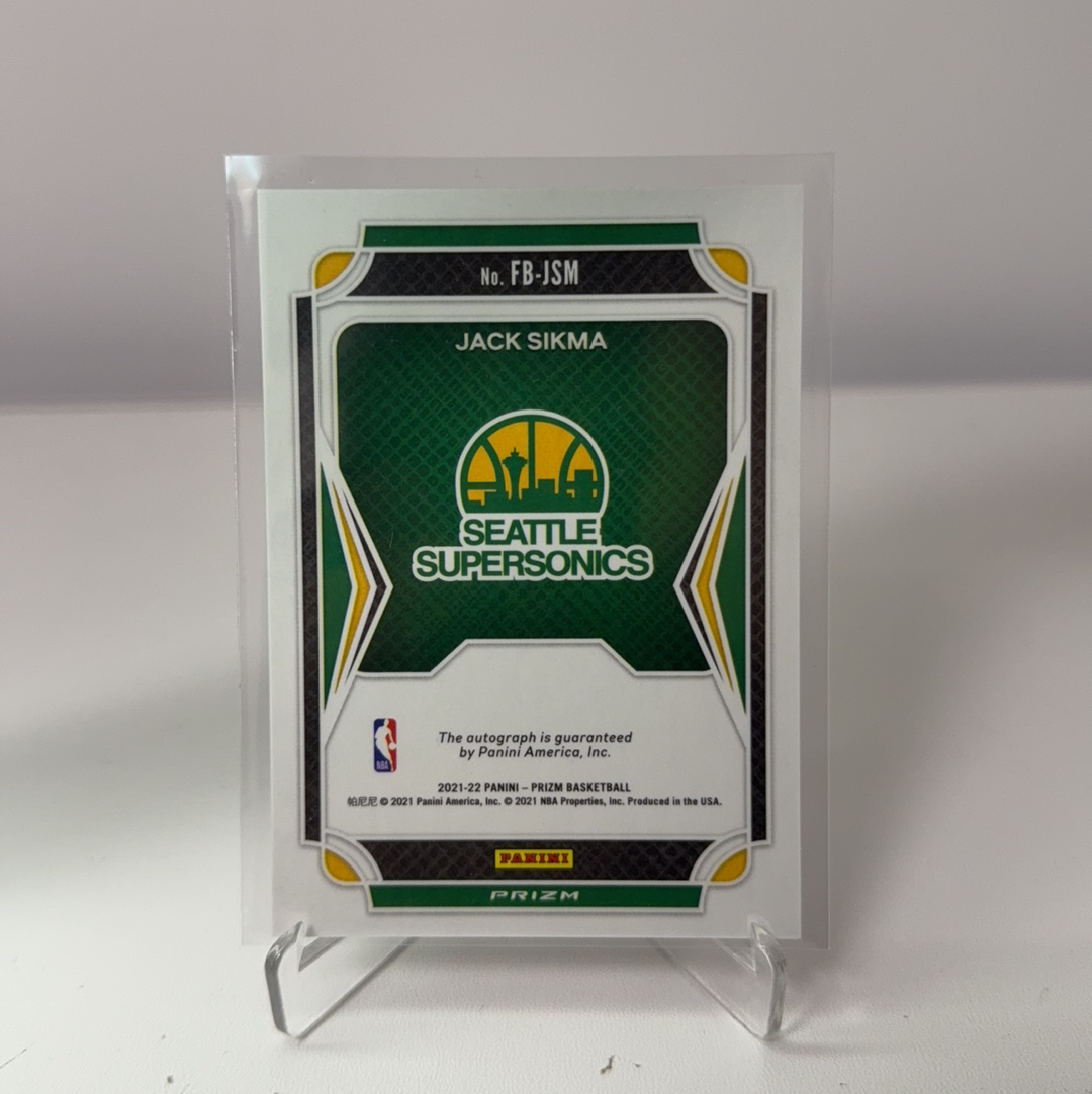 2021-22 Panini Prizm Jack Sikma 【免费代卖】超音速 杰克 希科马 PZ PRIZM 签字 贴签 泡泡折 折射 卡品如图 值得收藏!!
