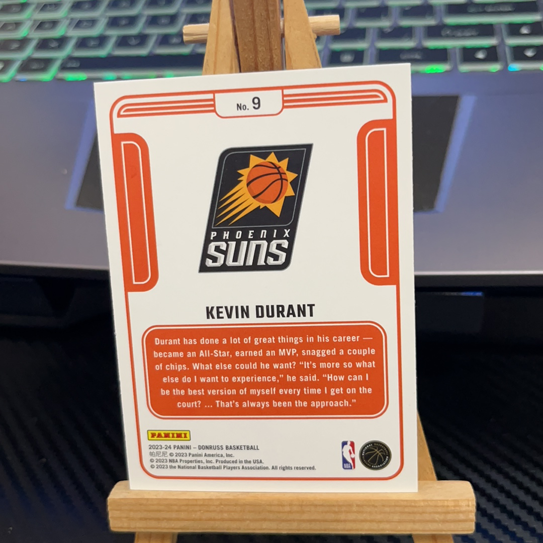 2023-24 Panini Donruss Kevin Durant 杜兰特 太阳 特卡 杜蕾斯系列 卡品如图 凑图必备 值得收藏!免费代卖!