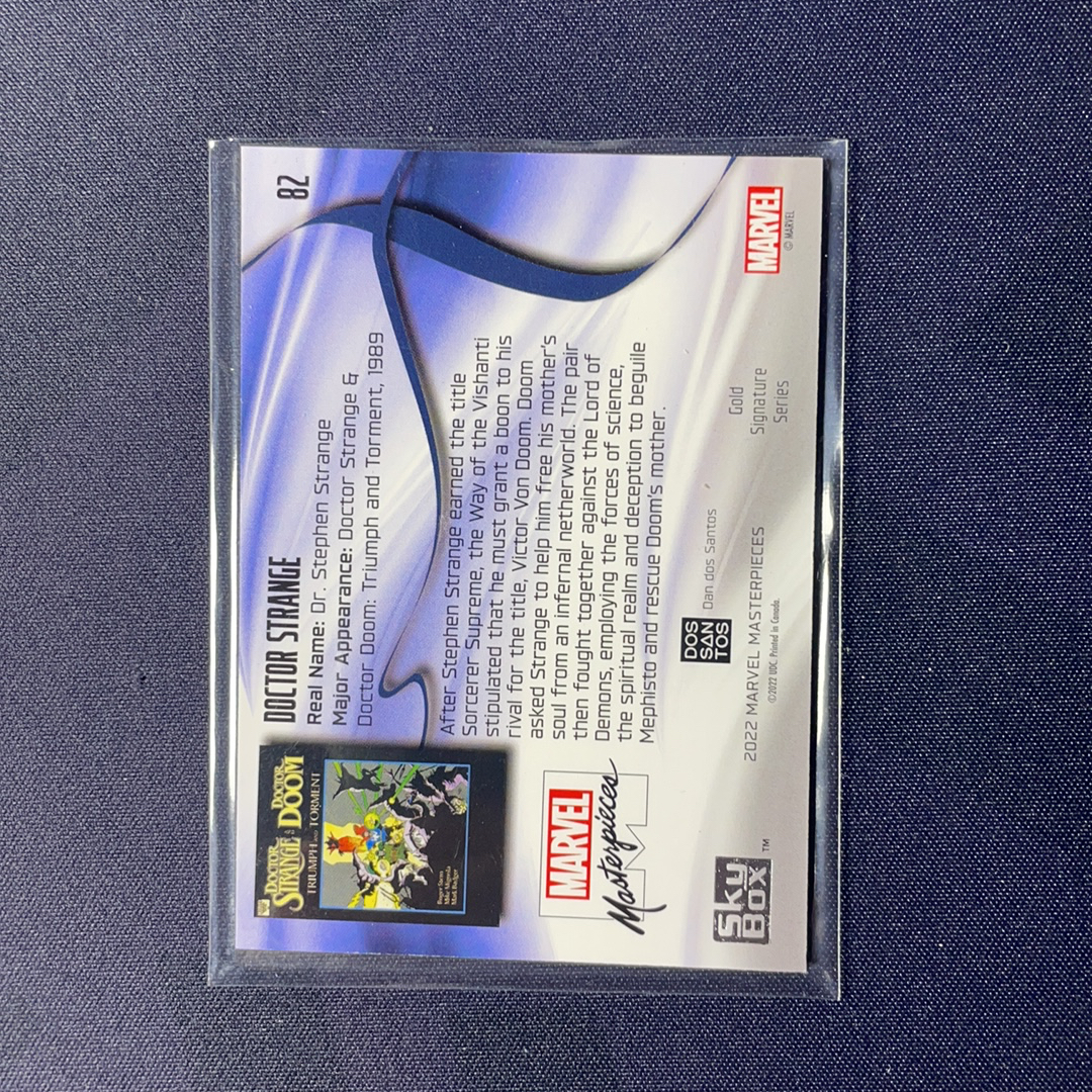 2024 SkyBox Marvel (MCU) Masterpieces大师盒 奇异博士 大比例箱配 LV4四阶金色印签签字平行 序号82 2022 Skybox漫威漫画Masterpieces大师