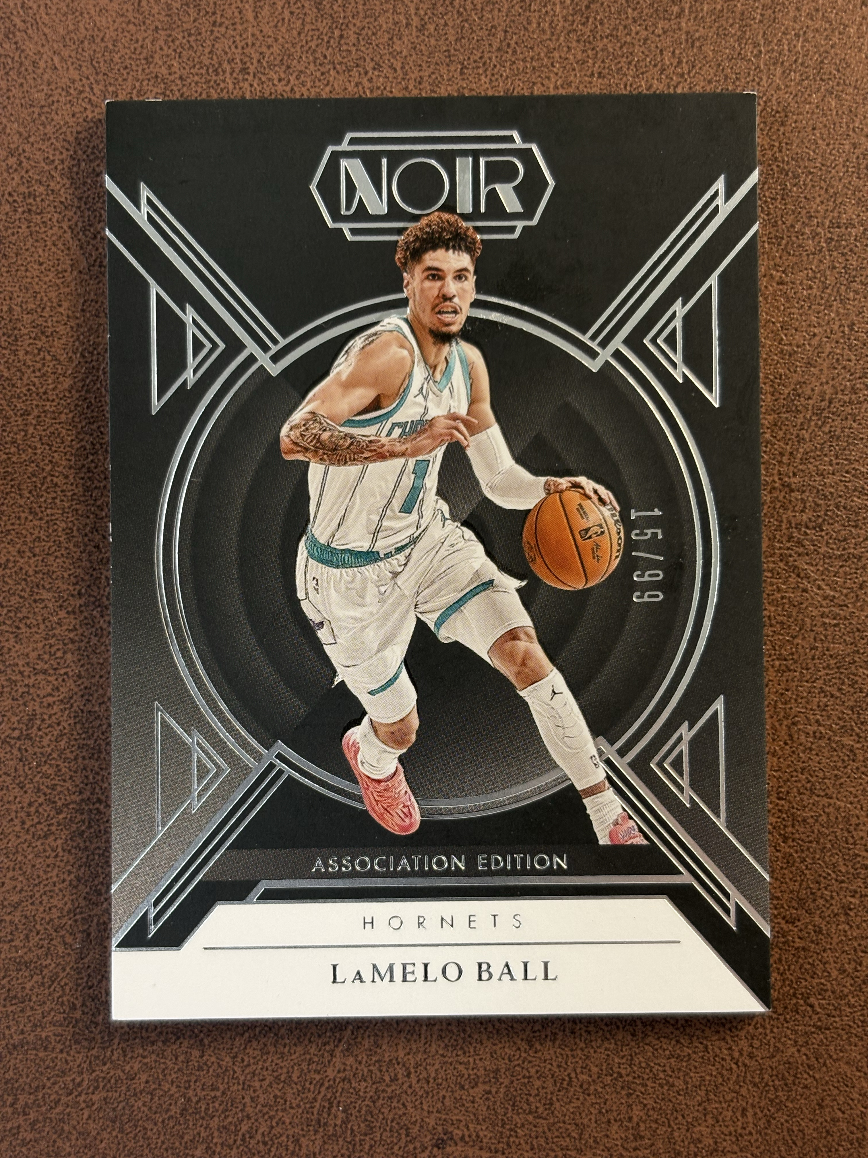 2024-25 Panini Noir LaMelo Ball 拉梅洛 鲍尔 三球 99编 银平行 黄蜂 专收 如图(宏图代卖)
