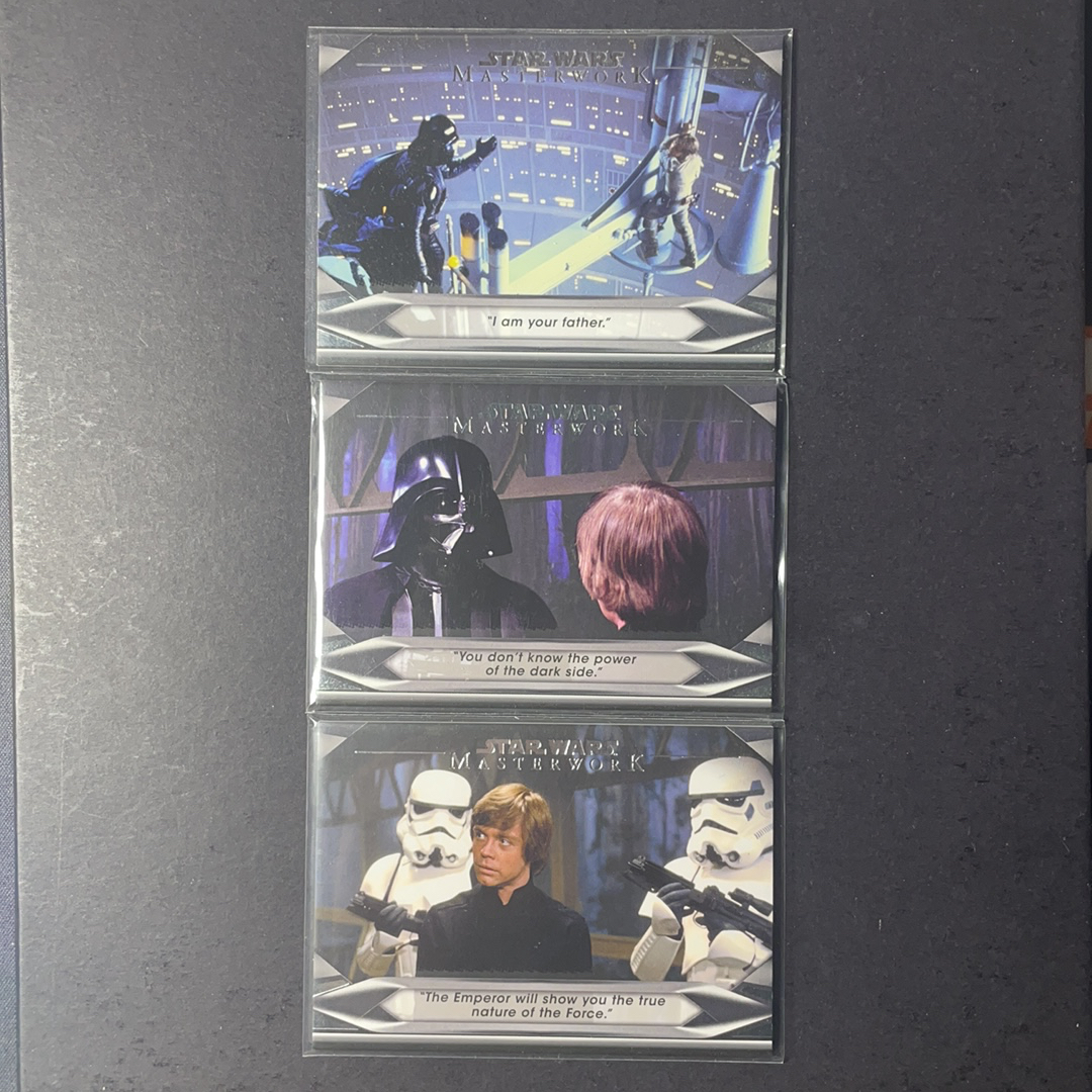 2025 Topps Star Wars 星球大战 达斯维达 卢克 风暴兵 达斯维达经典台词特卡3张打包序号见图2 2020 Topps 星战影视Masterwork大师盒系列