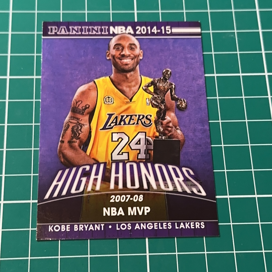 2014-15 Panini Americana Kobe Bryant S.p.a. 科比布莱恩特 KB 小飞侠 黑曼巴 07-08最有价值球员MVP捧杯特卡 荣誉特卡 十年老卡 稀有大比例
