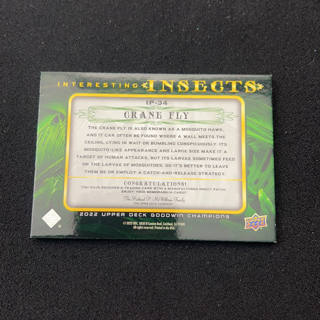 2022 Upper Deck 古德温 Grane Fly 【小V代拍】Grane Fly 刺绣 物料 不保卡品 卡品如图【咬人猫】z