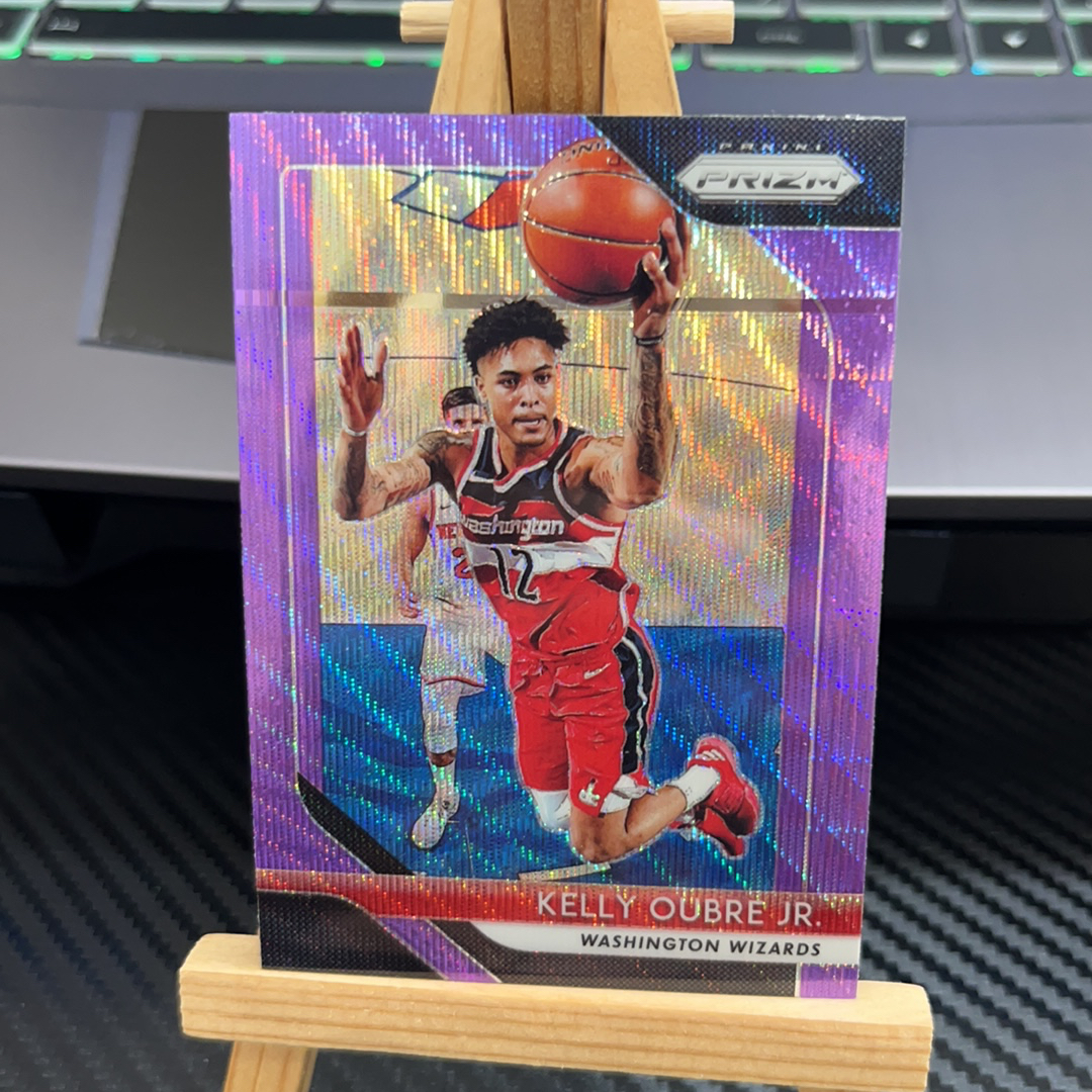 2018-19 Panini Prizm Kelly Oubre Jr. 凯利 乌布雷 奇才 紫折 紫波纹 折射 prizm系列 pz 卡品如图 凑图必备 值得收藏! 免费代卖!