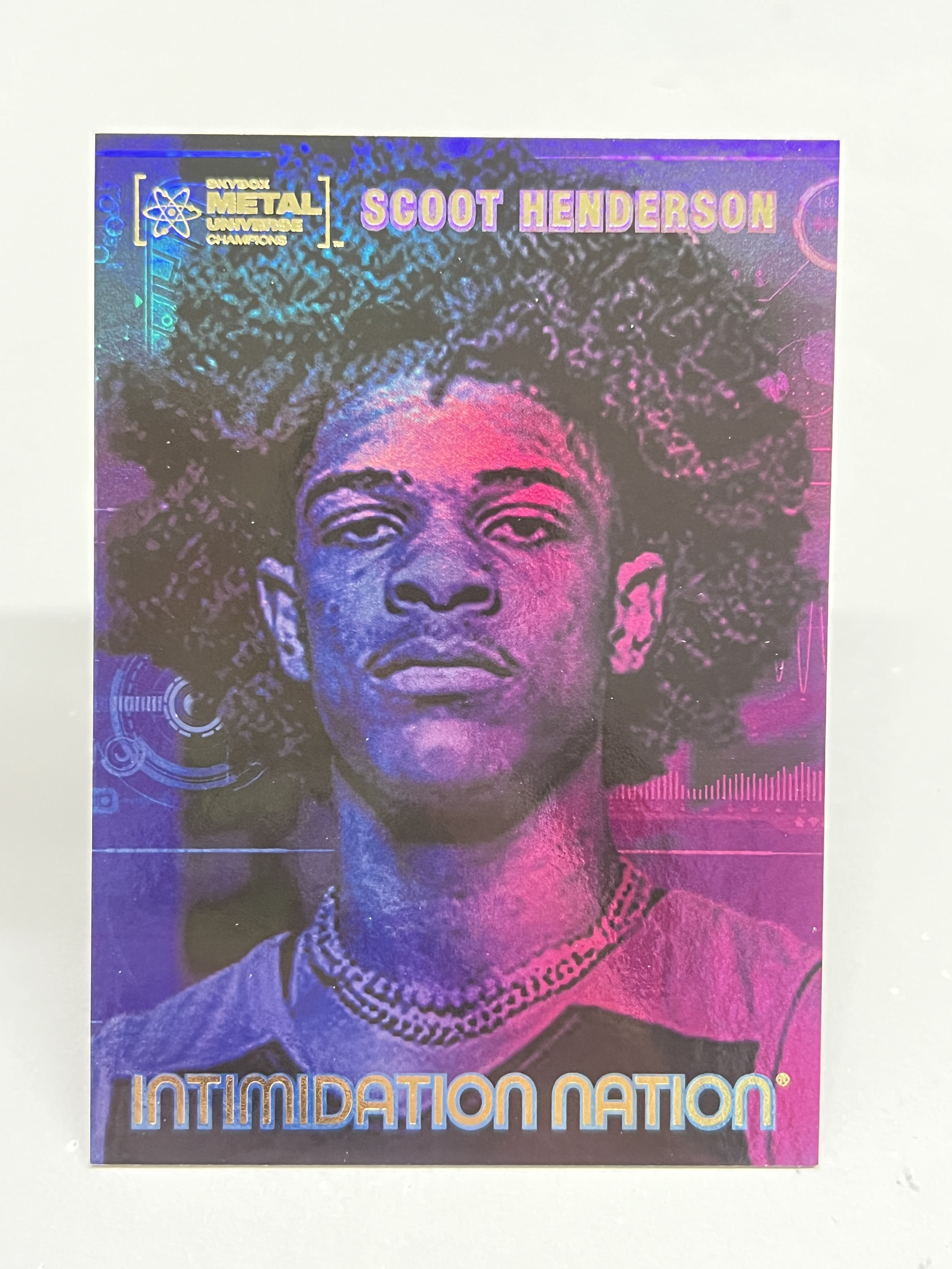 2022 SkyBox Metal Universe Champions Scoot Henderson【挂机拍卖】亨德森 金属宇宙冠军 大头 特卡 彩虹折 #IN-19 收藏 凑套 卡品如图