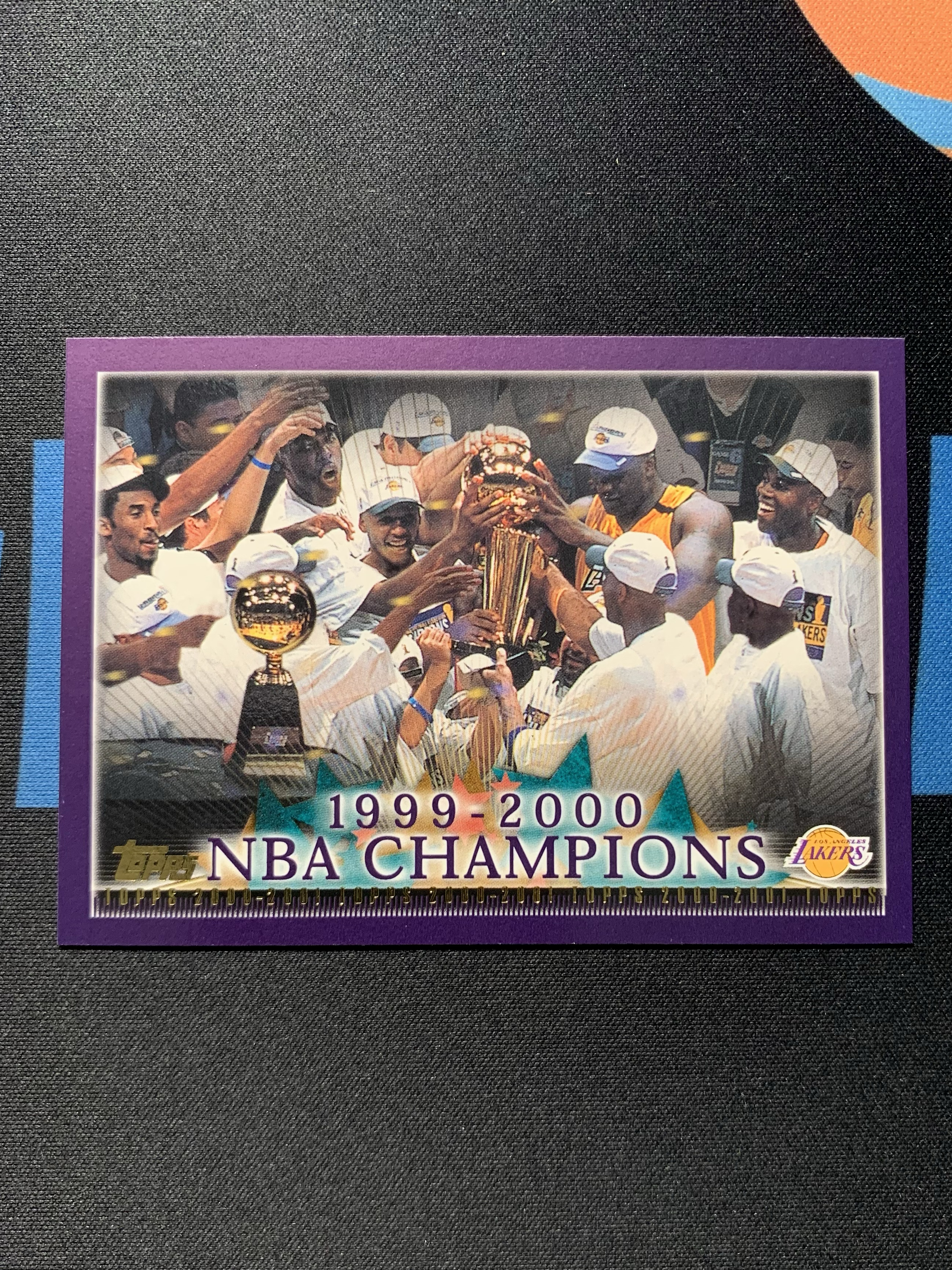 2000 Topps Authentic Kobe Bryant 高光时刻NBA Champions 记录湖人拿下9900赛季总冠军 科比 布莱恩特 奥尼尔 庆祝 意义非凡 请仔细阅读描描述 小鱼儿