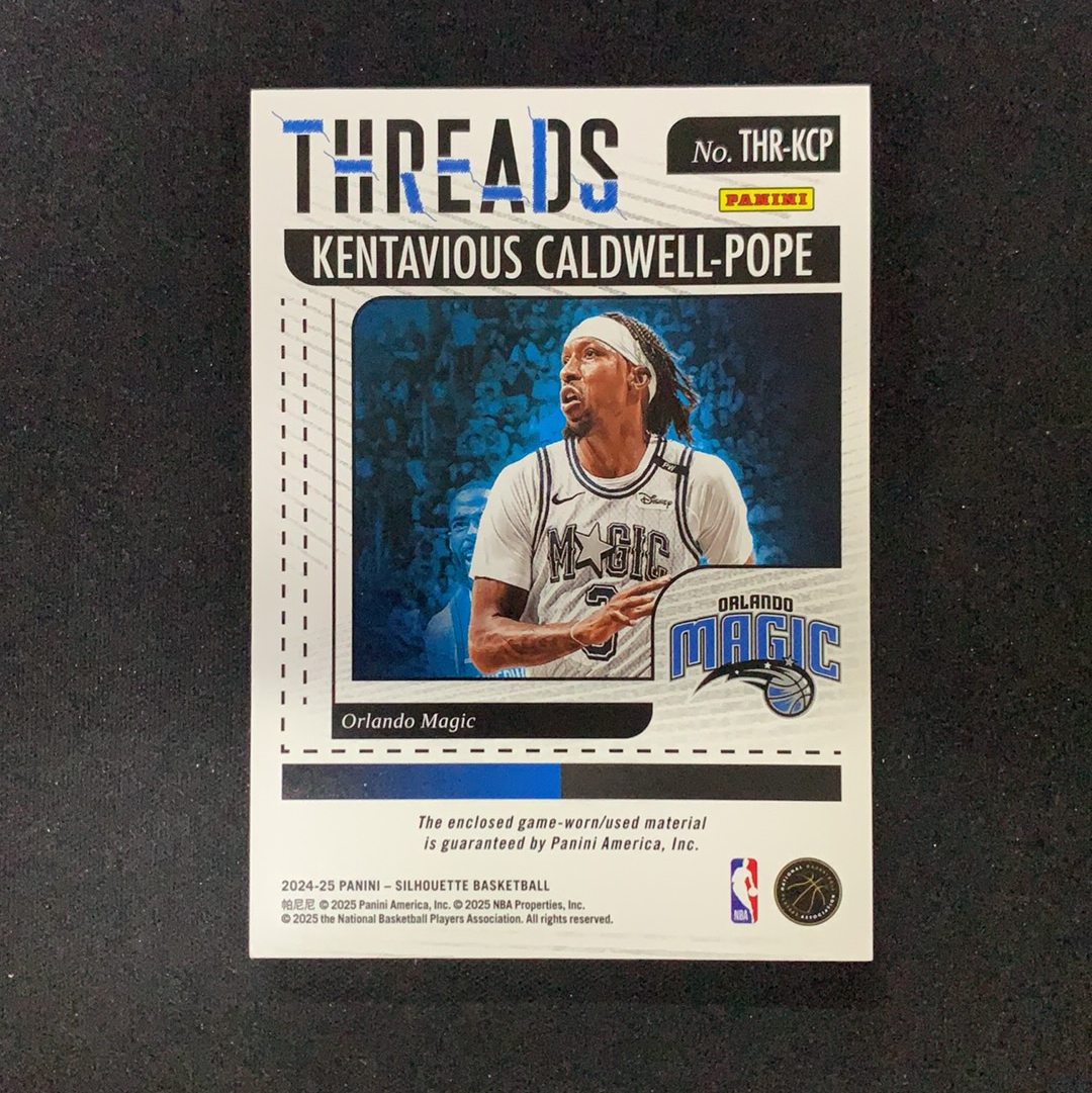 2024-25 Panini Silhouette Kentavious Caldwell-Pope 【SC拍卖】剪影 魔术 波普 GU 大窗物料 收藏必备(向阳777)
