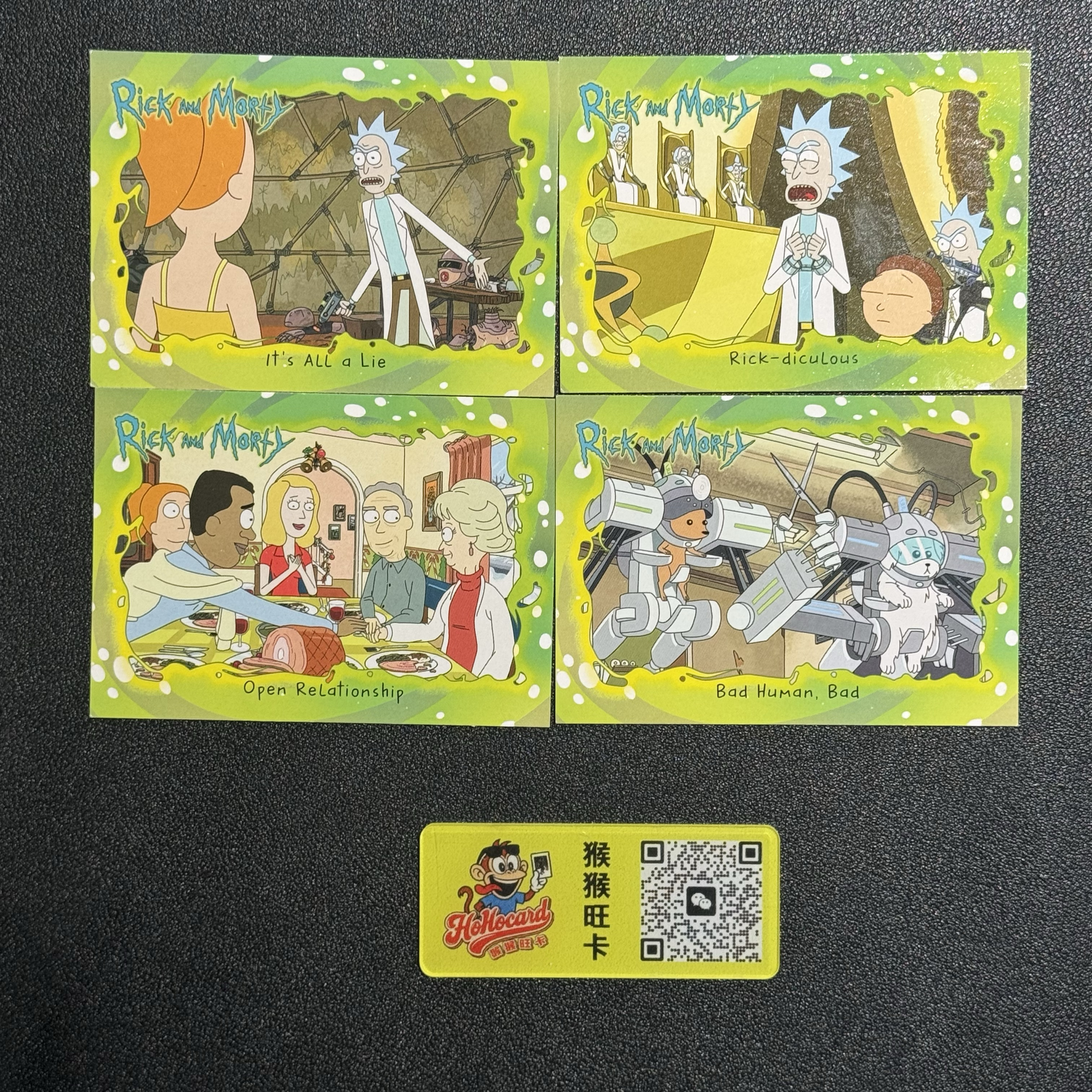 2018 Cryptozoic Rick and Morty rick 【猴猴旺卡】瑞克和莫蒂 剧情 剧照 横版 特卡 共四张 卡品如图 接代拍 29a 【herry】