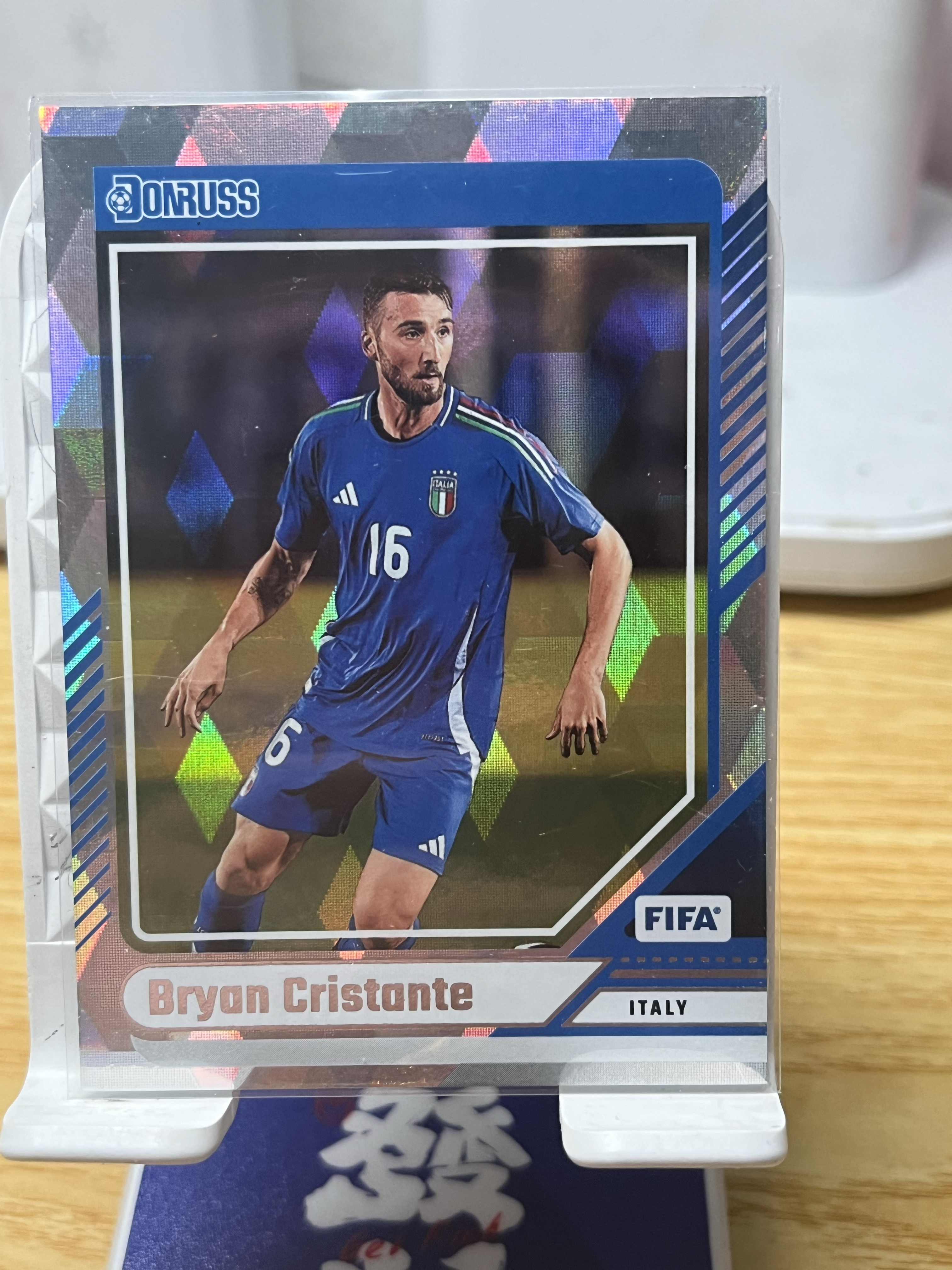 A3 2024-25 Panini Donruss Bryan Cristante FIFA 杜蕾斯  克里斯坦特 意大利  银菱形折 折射  凑套 实卡好看 卡品如图 专收凑套必备