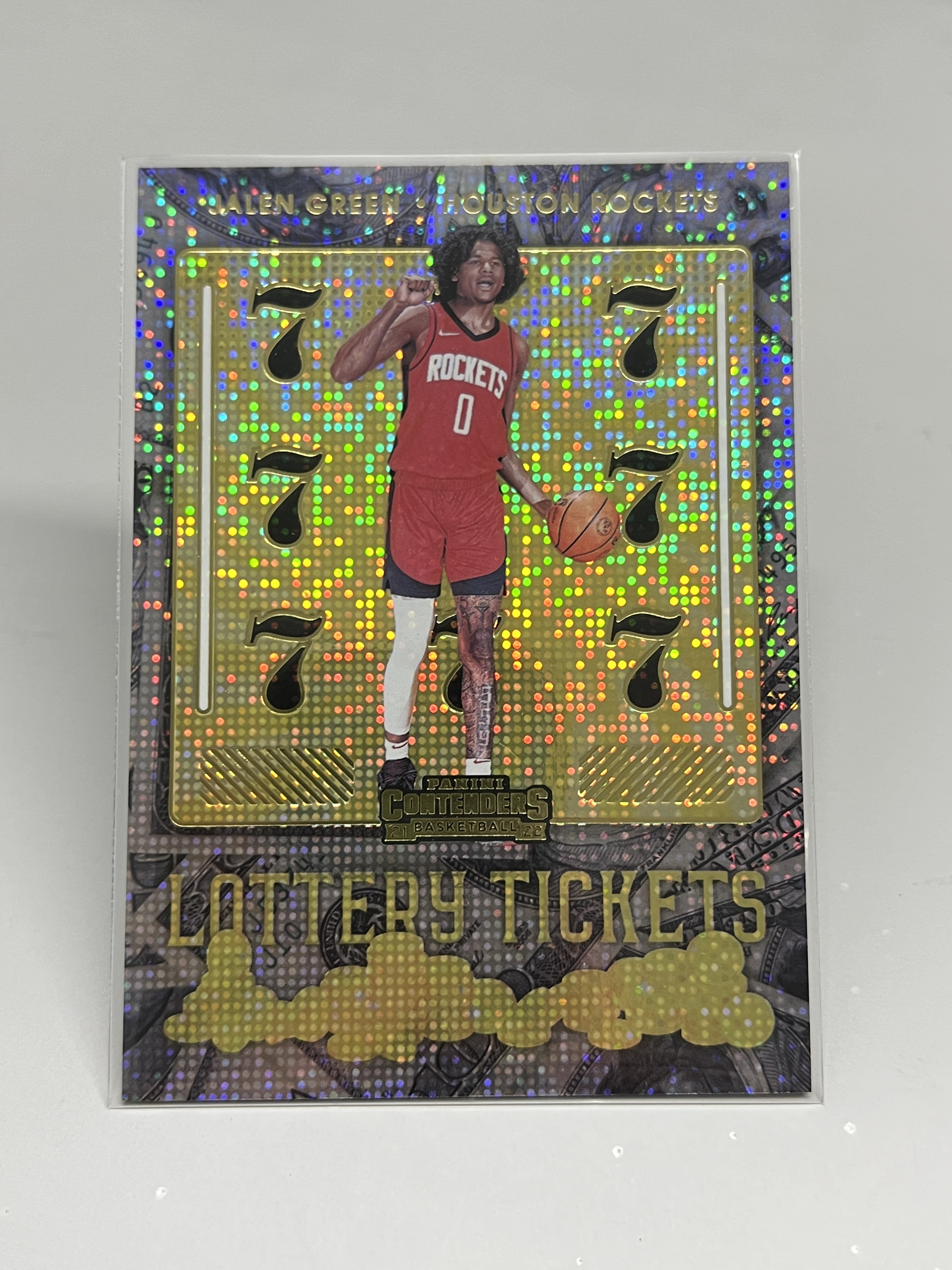 2021-22 Panini Contenders Jalen Green 【挂机拍卖】帕尼尼 球票 杰伦·格林 火箭 乐透特卡 点点折 #2 收藏 凑套 卡品如图