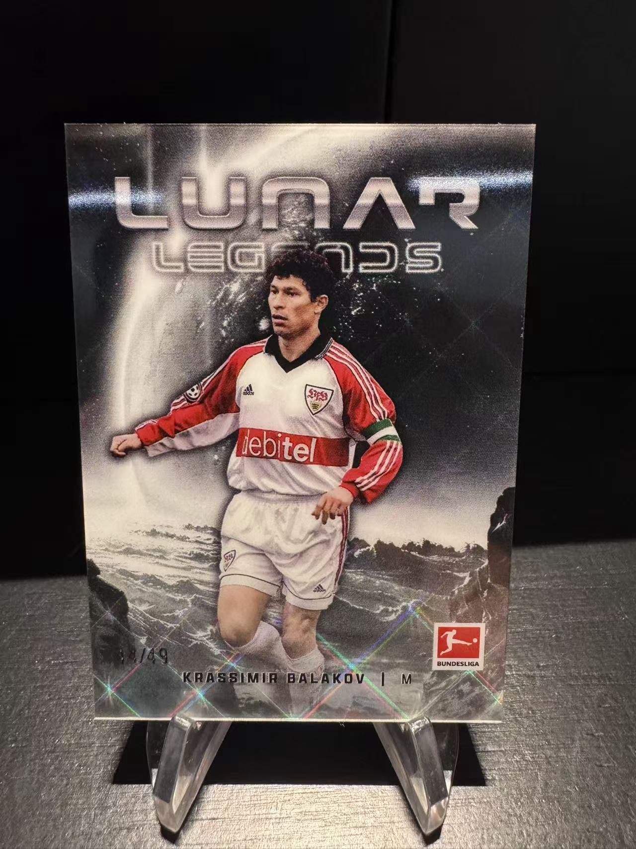 龖2024-25 Topps Midnight KRASSIMIR BALAKOV 德甲午夜 斯图加特 巴拉科夫 月亮传奇特卡 49编 月光折 卡品如图 MJ002M