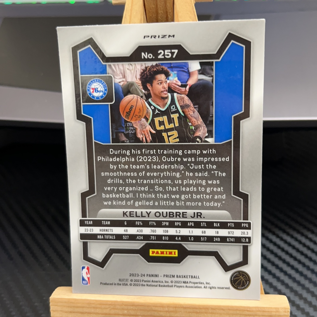 2023-24 Panini Prizm Kelly Oubre Jr. 凯利 乌布雷 76人 银折 折射 prizm系列 pz 卡品如图 凑图必备 值得收藏!免费代卖!