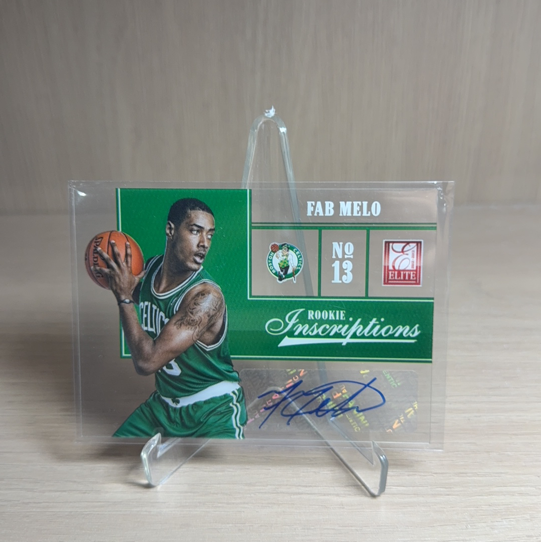 2012-13 Panini Elite Fab Melo RC 凯尔特人 新秀 RC 法布 梅洛 卡签 签字 胶片特卡 精英 卡品如图 值得收藏!!【免费代卖】