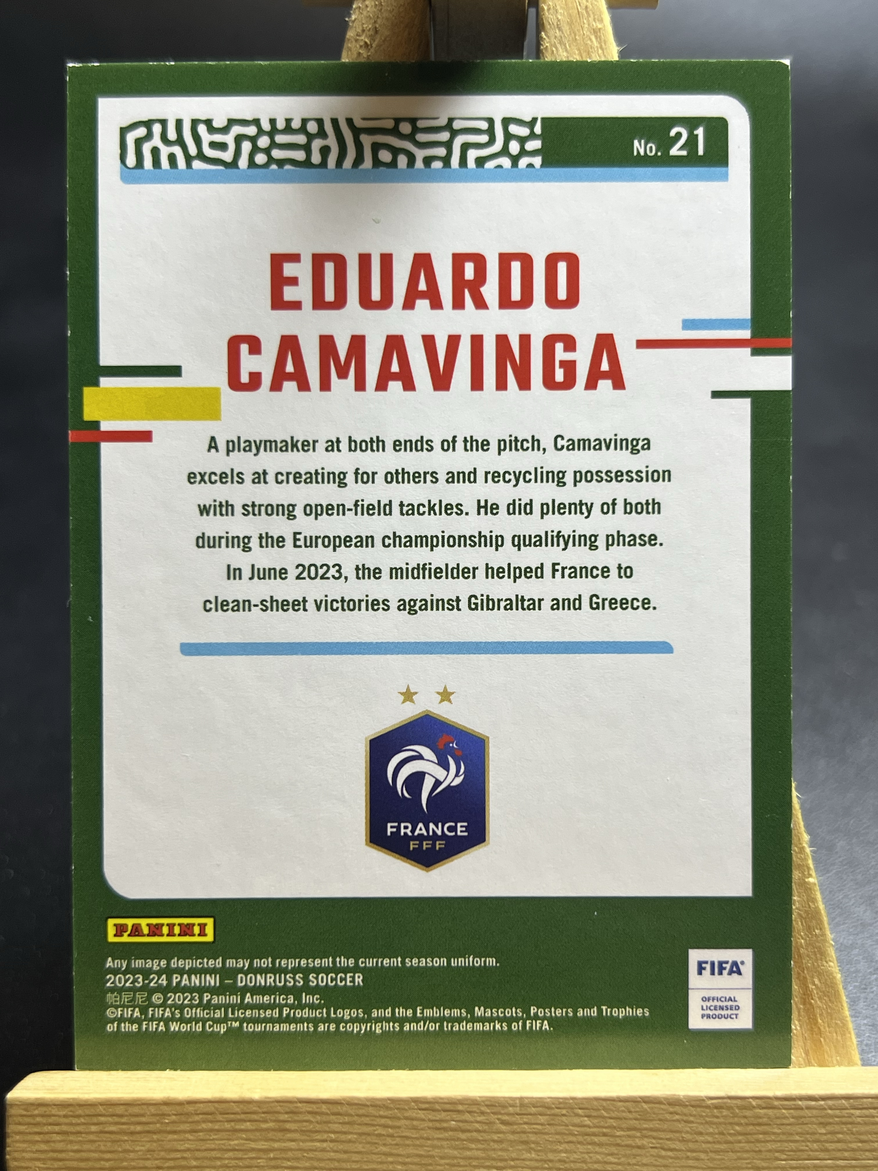 2023-24 Panini Donruss Eduardo Camavinga 杜蕾斯 法国 卡马文加 绿折 2/5编 绿闪折 超低编 皇马 李哥 叉叉拍卖