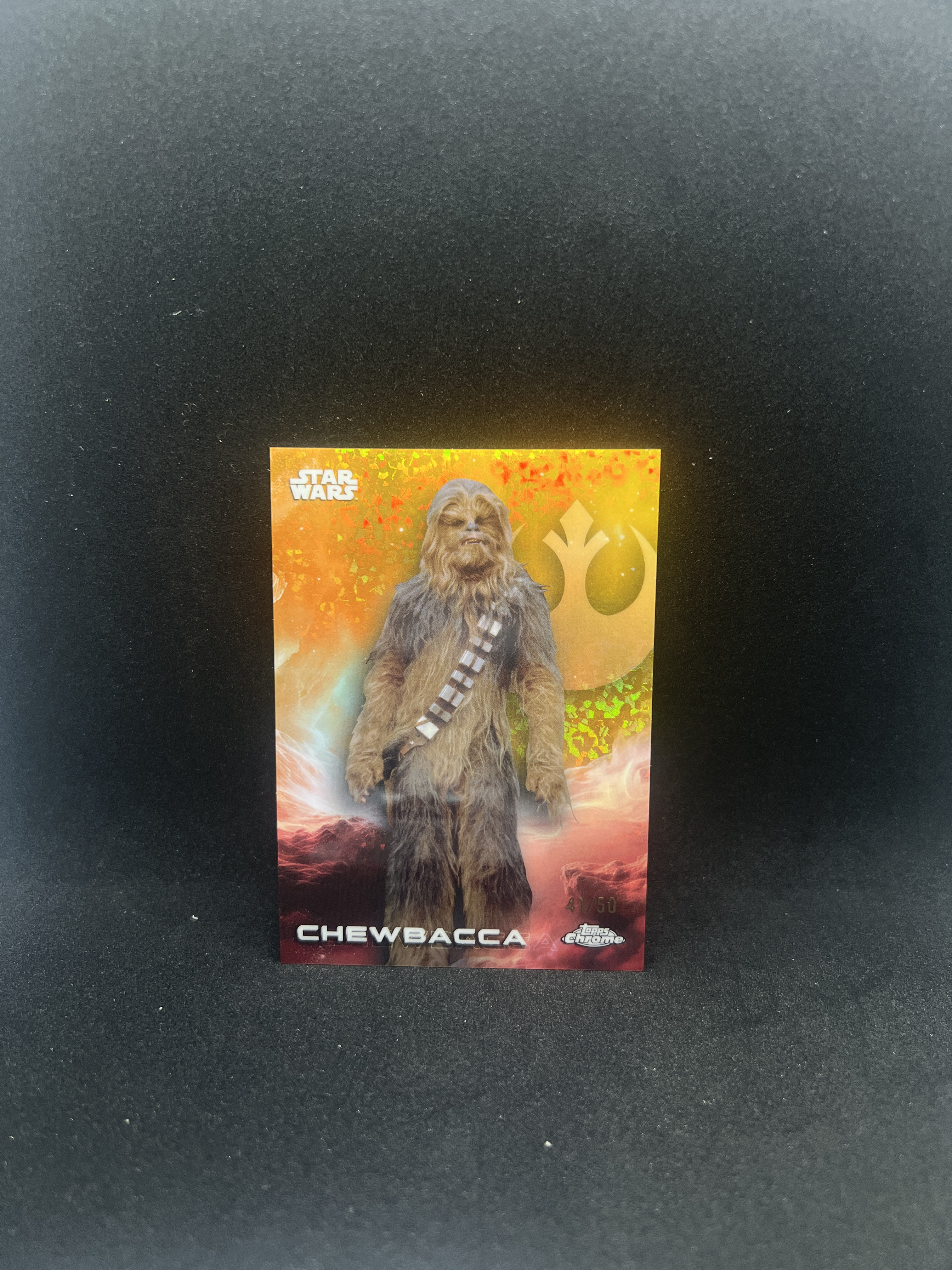 2025 Topps Star Wars chewbacca 【严选代拍】 星球大战 chrome 楚巴卡 50编 金碎点折 卡品如图 拍前看描述 nova