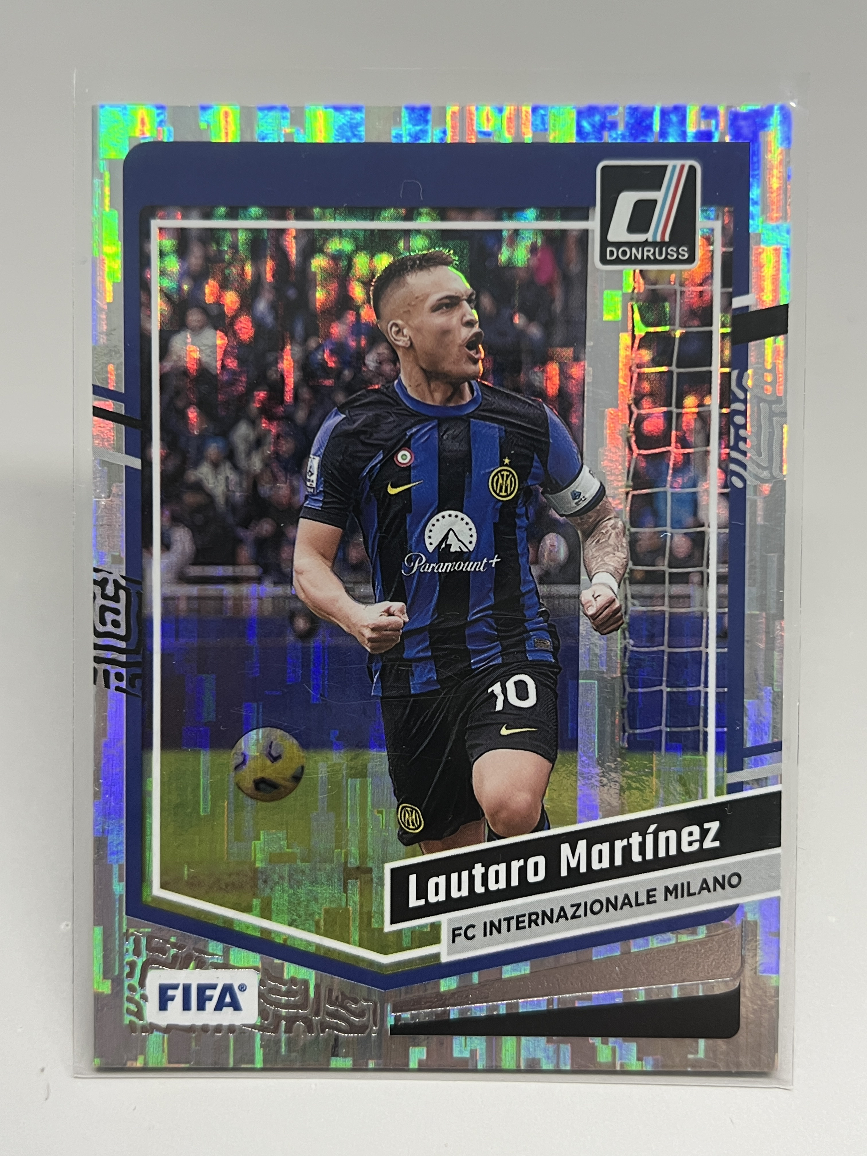 2023-24 Panini Donruss Lautaro Martínez 【挂机拍卖】帕尼尼 杜蕾斯 劳塔罗·马丁内斯 国际米兰 瀑布折 银折 #134 收藏 投资 卡品如图