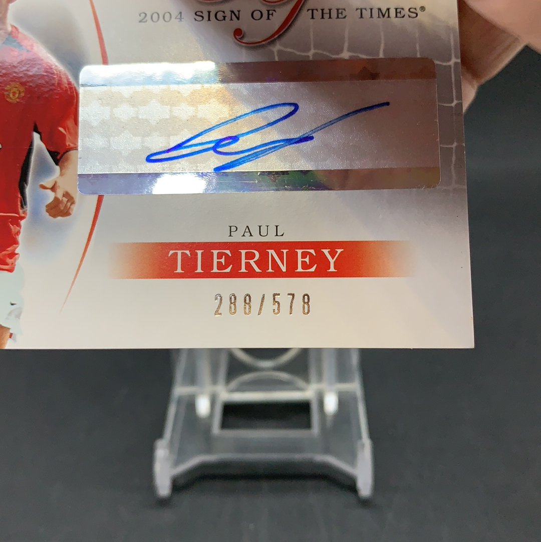 【DC拍卖】11.20. CR7 UD SPA MANCHESTER UNITED 曼联系列 稀有578编SIGN OF THE TIMES签字 曼联队名宿 保罗 蒂尔尼