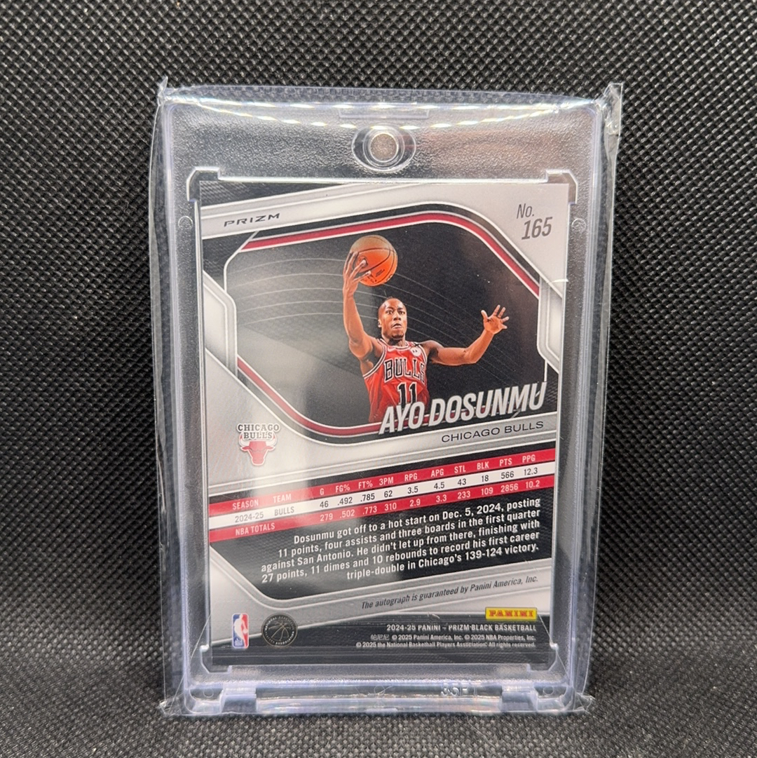 【Roseee代卖】2024-25 Panini Prizm PZ Black 公牛 Ayo Dosunmu 阿约多森姆 多苏姆 折射签字 jeff
