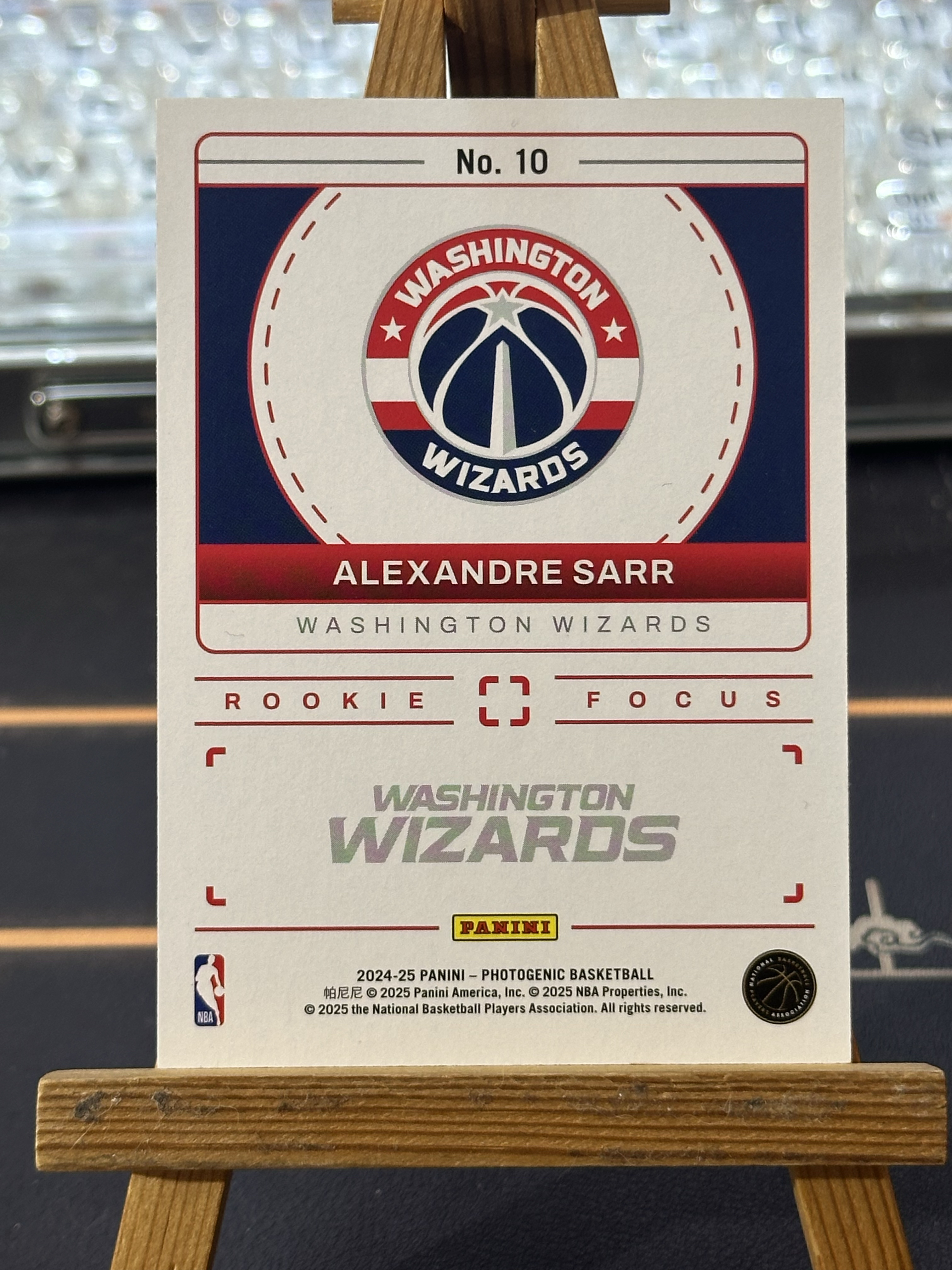 【八爪鱼拍卖🐙免手续费】2024-25 Panini Photogenic Alex Sarr RC 上镜 新秀 奇才 亚历山大 萨尔 focus特卡