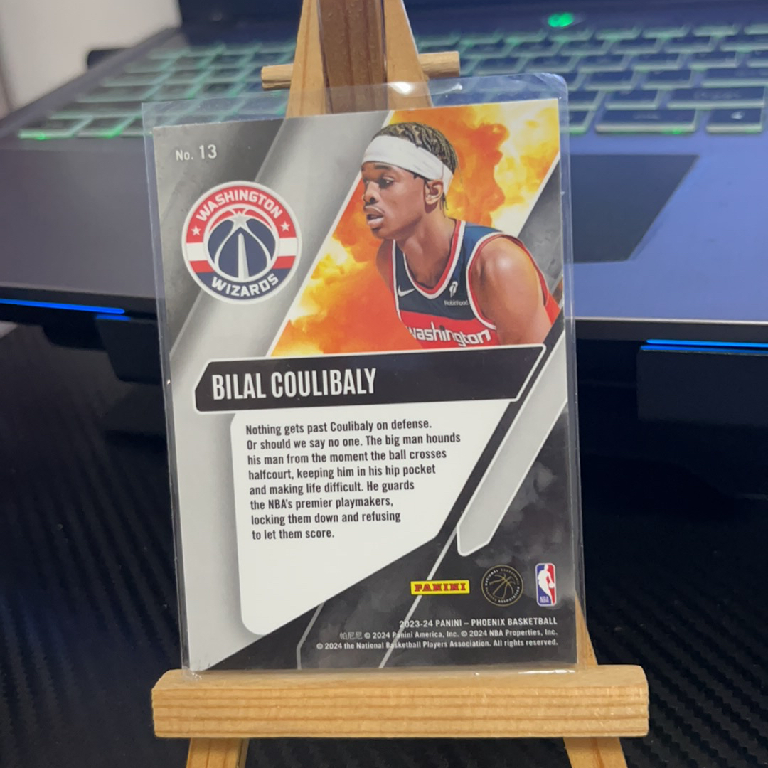 2023-24 Panini Chronicles Bilal Coulibaly RC 库利巴利 奇才 折射 银折 凤凰 编年史系列 卡品如图 凑图必备 值得收藏!免费代卖!