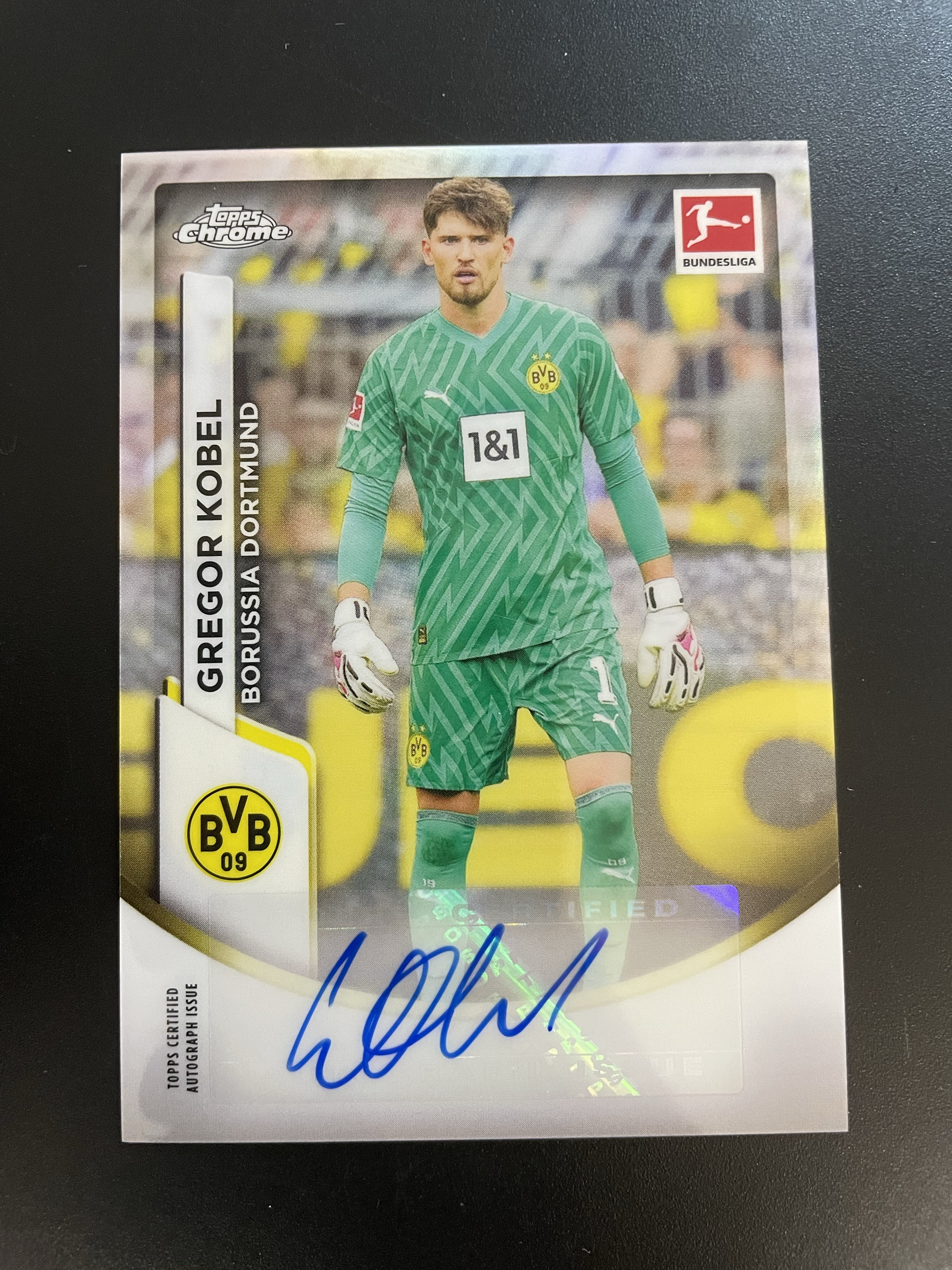 2024 Topps Chrome Gregor Kobel 【hellfire拍卖】topps 德甲chrome系列 多特蒙德 科贝尔 签字卡 zzz
