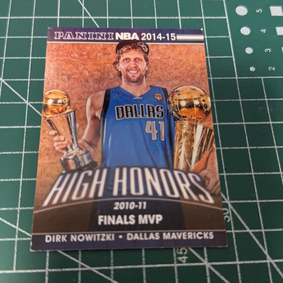 2014-15 Panini Americana Dirk Nowitzki S.p.a. 德克诺维斯基 诺维茨基 2011FMVP捧杯特卡 荣誉特卡 十年老卡 绝版卡 稀有大比例 收藏必备
