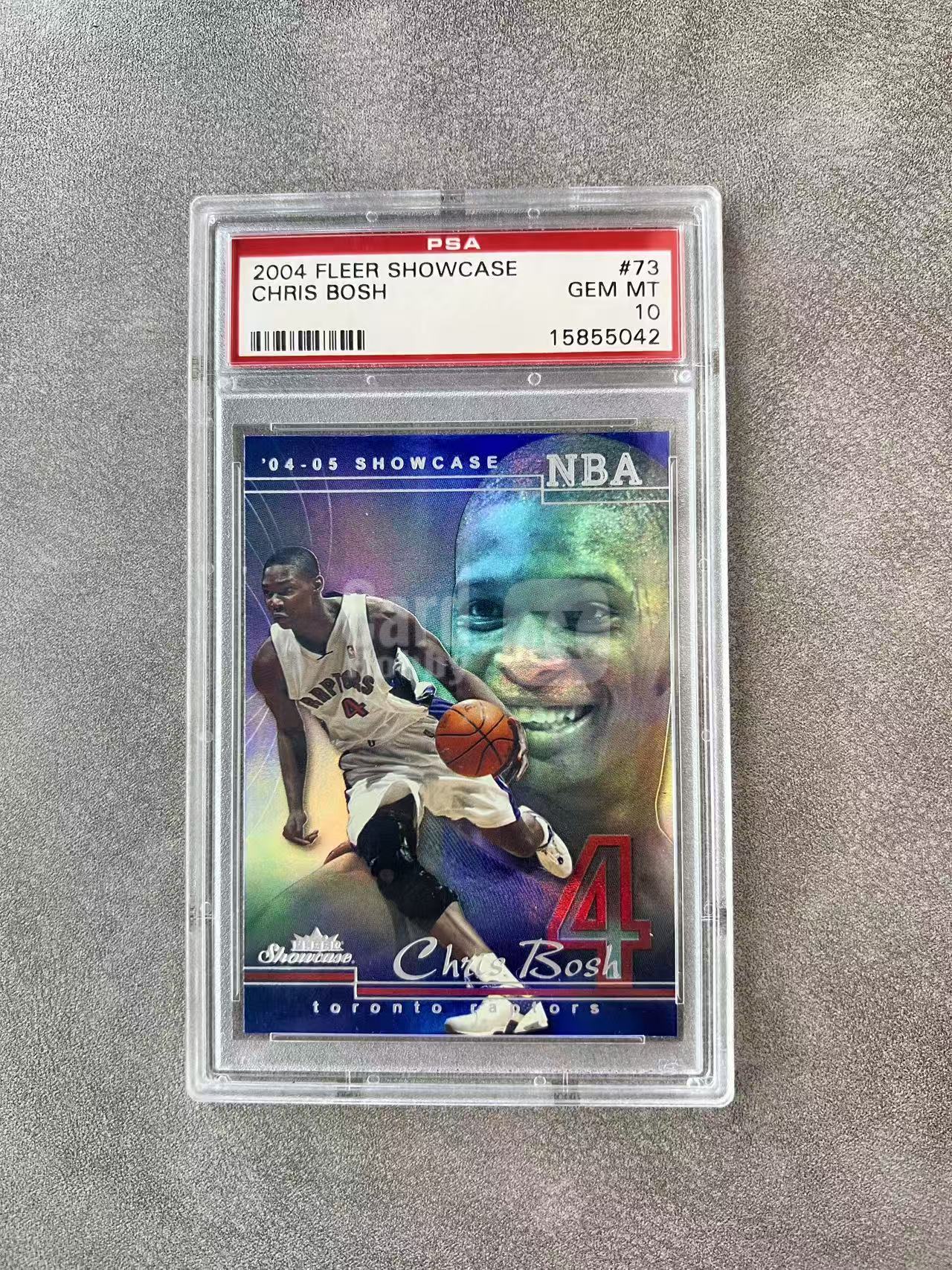 3900【330球星卡实体店代卖】2024 FLEER SHOWCASE 克里斯波什(Chris Bosh)龙王 折射卡 PSA10分 完美卡品 仅顺丰寄付(ZZ)
