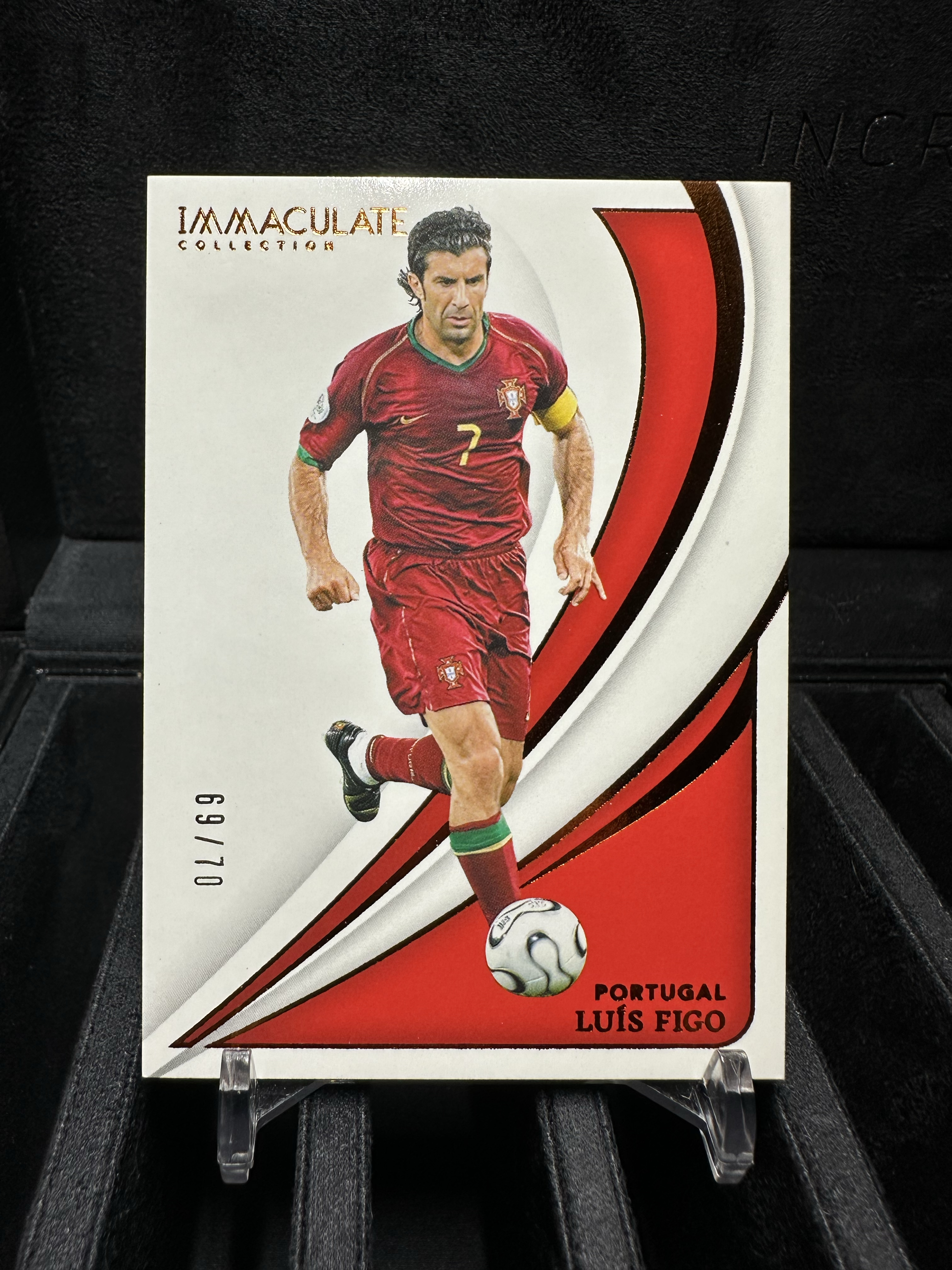 2025 Panini Immaculate luis Figo 路易斯菲戈/70编 铜平行 葡萄牙选图爱咪咪高端系列卡品如图 皇马银河战舰传奇元老大罗小贝齐达内队友 C罗老大哥 巴萨 国米收藏