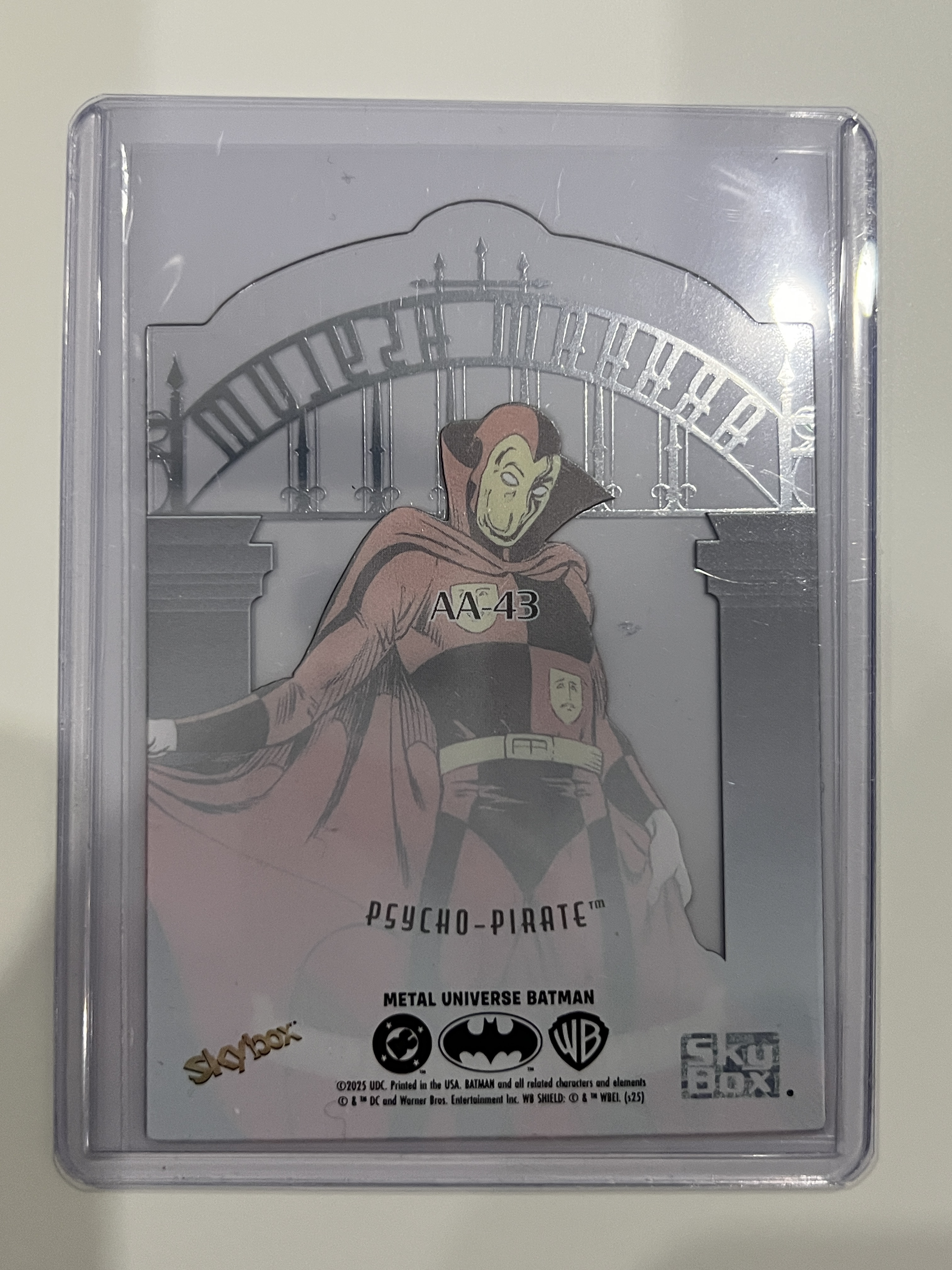 2025 Skybox Metal Universe Batman DC 蝙蝠侠 金属宇宙 胶片 特卡 透卡 心理海盗(Psycho-Pirate)#AA-43