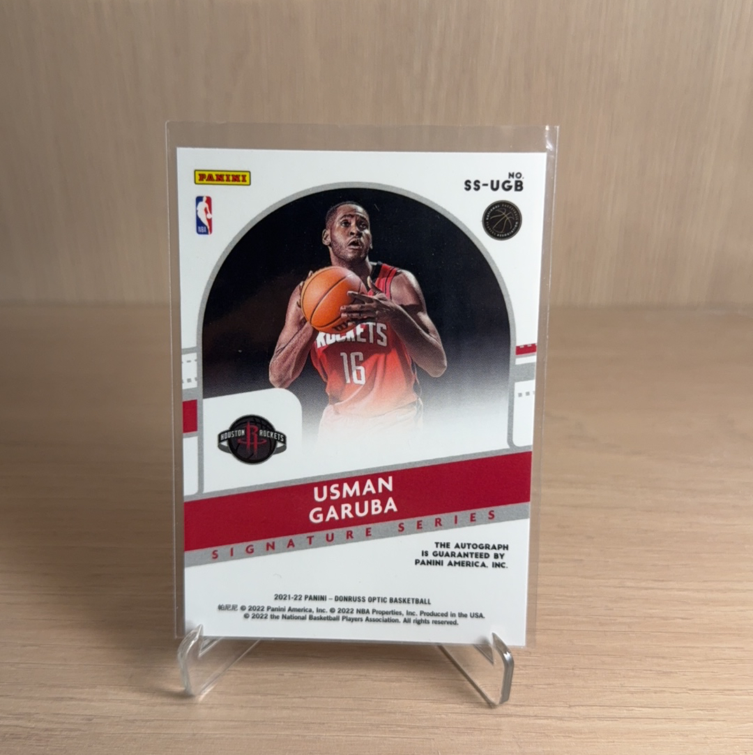 2021-22 Panini Optic Usman Garuba RC 火箭 新秀 RC 奥斯曼 加鲁巴 签字 贴签 折射 特卡 op optic 卡品如图 值得收藏!!【免费代卖】
