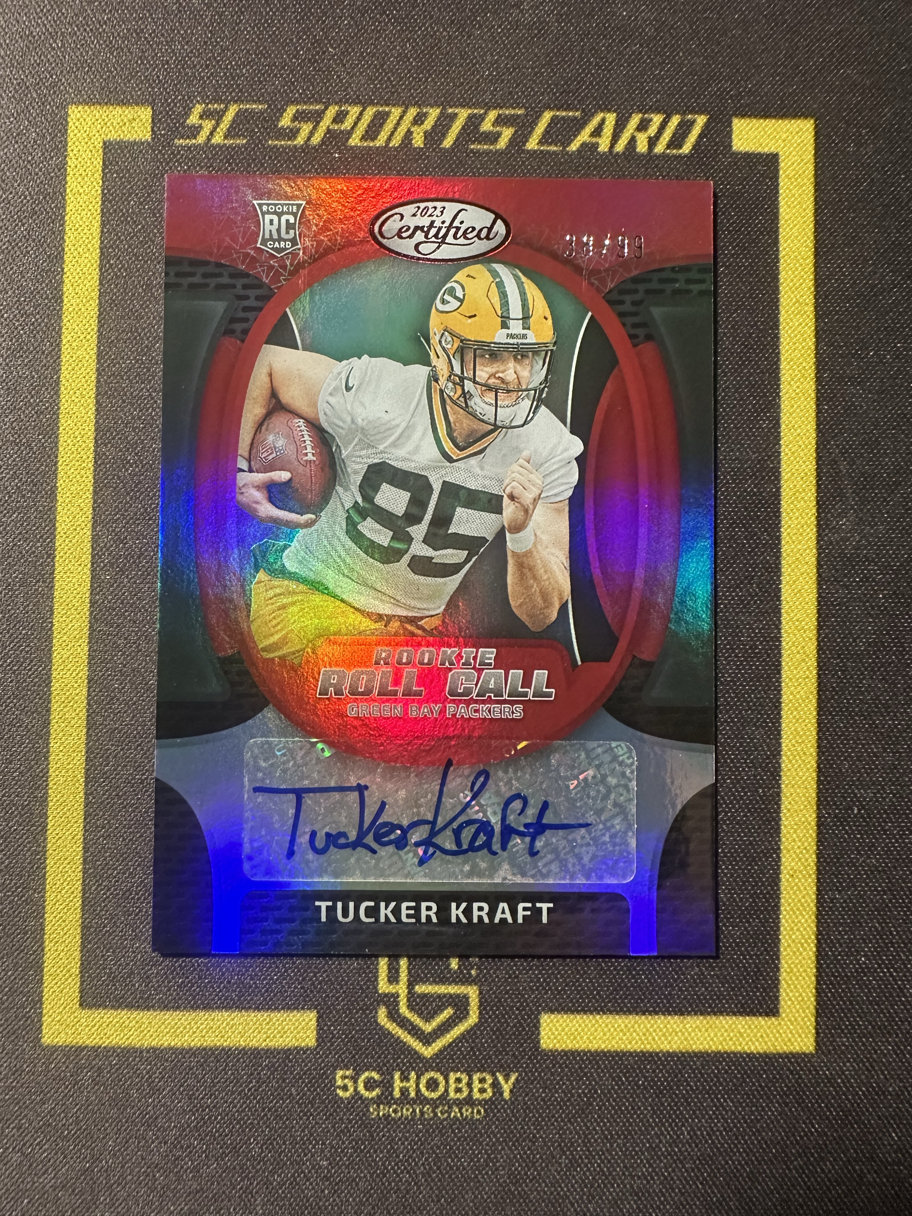 【主演出卡】 2023 panini 橄榄球 卫生巾 系列 包装工 Tucker Kraft 卡品如图 38/99