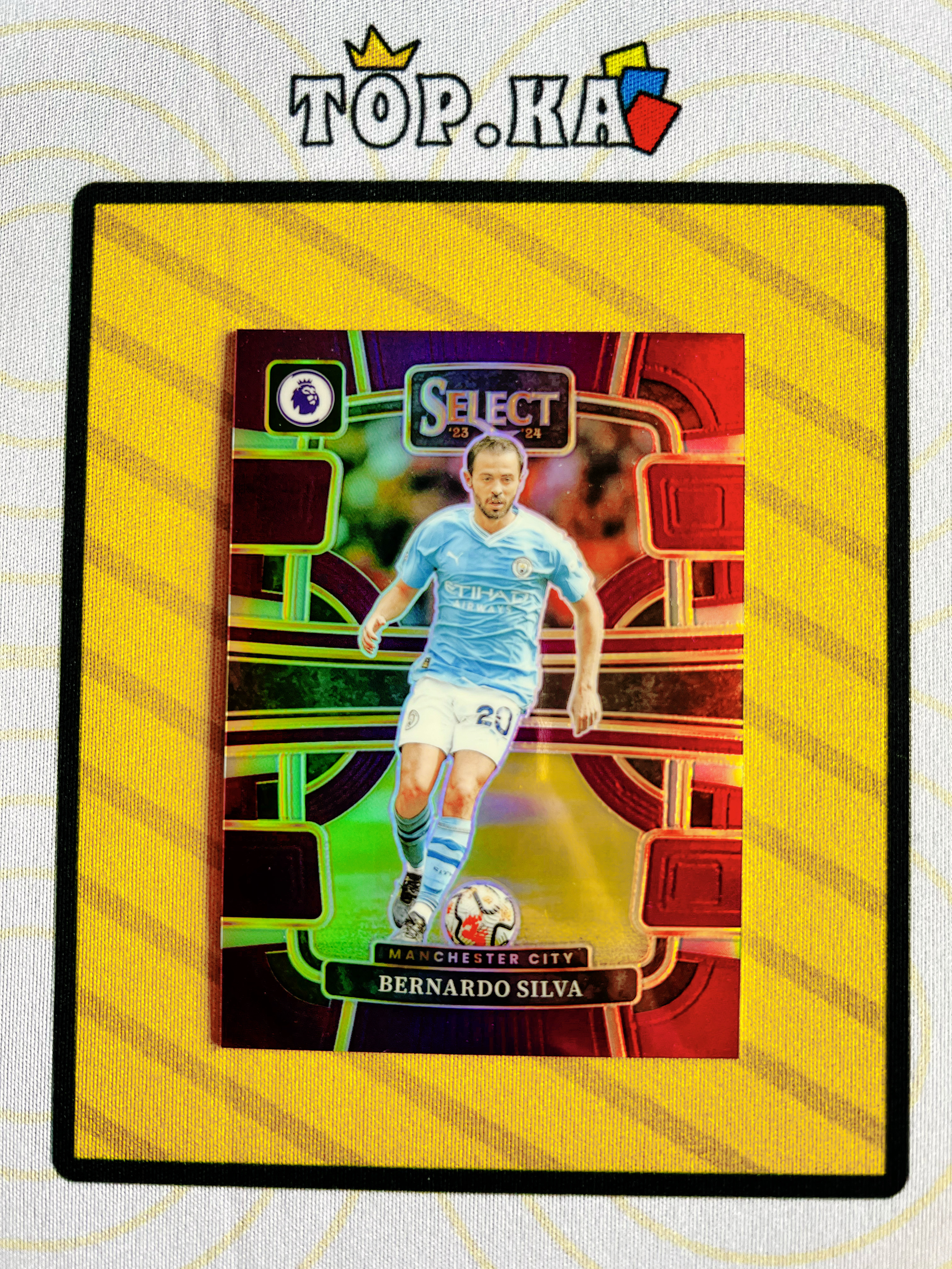 【顶尖卡社】2023-24 Panini Select Bernardo Silva select系列 英超 曼彻斯特城 曼城 贝尔纳多席尔瓦 b席 149编 紫折 详情看描述 卡品如图【Esc】