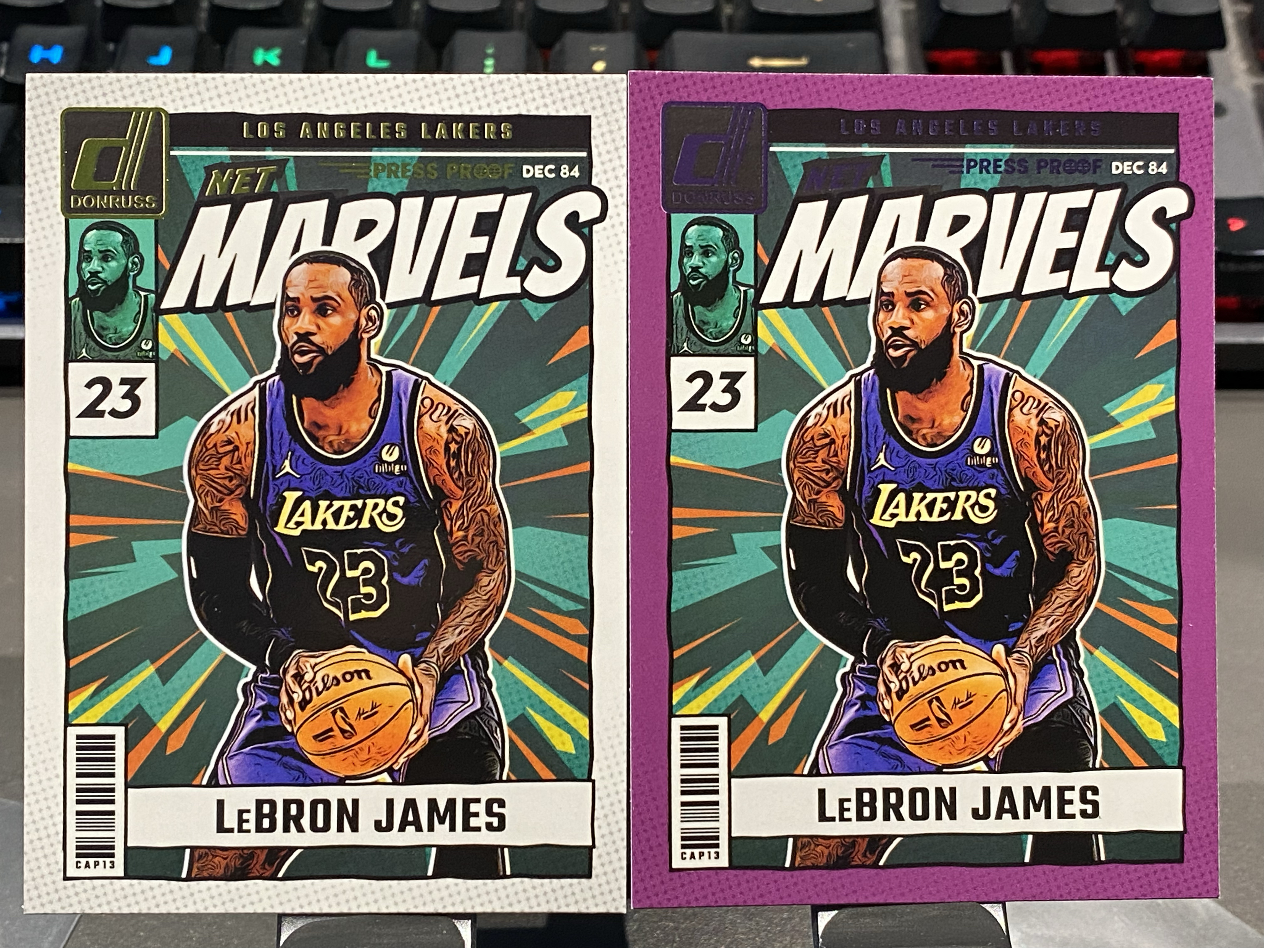 2024-25 【靓星代拍】 Donruss LeBron James 杜蕾斯 漫威特卡紫平行+金平行 勒布朗詹姆斯 詹皇 老詹 5万分先生 75大 布朗尼之父 卡品如图 专收凑套必备 #Lx