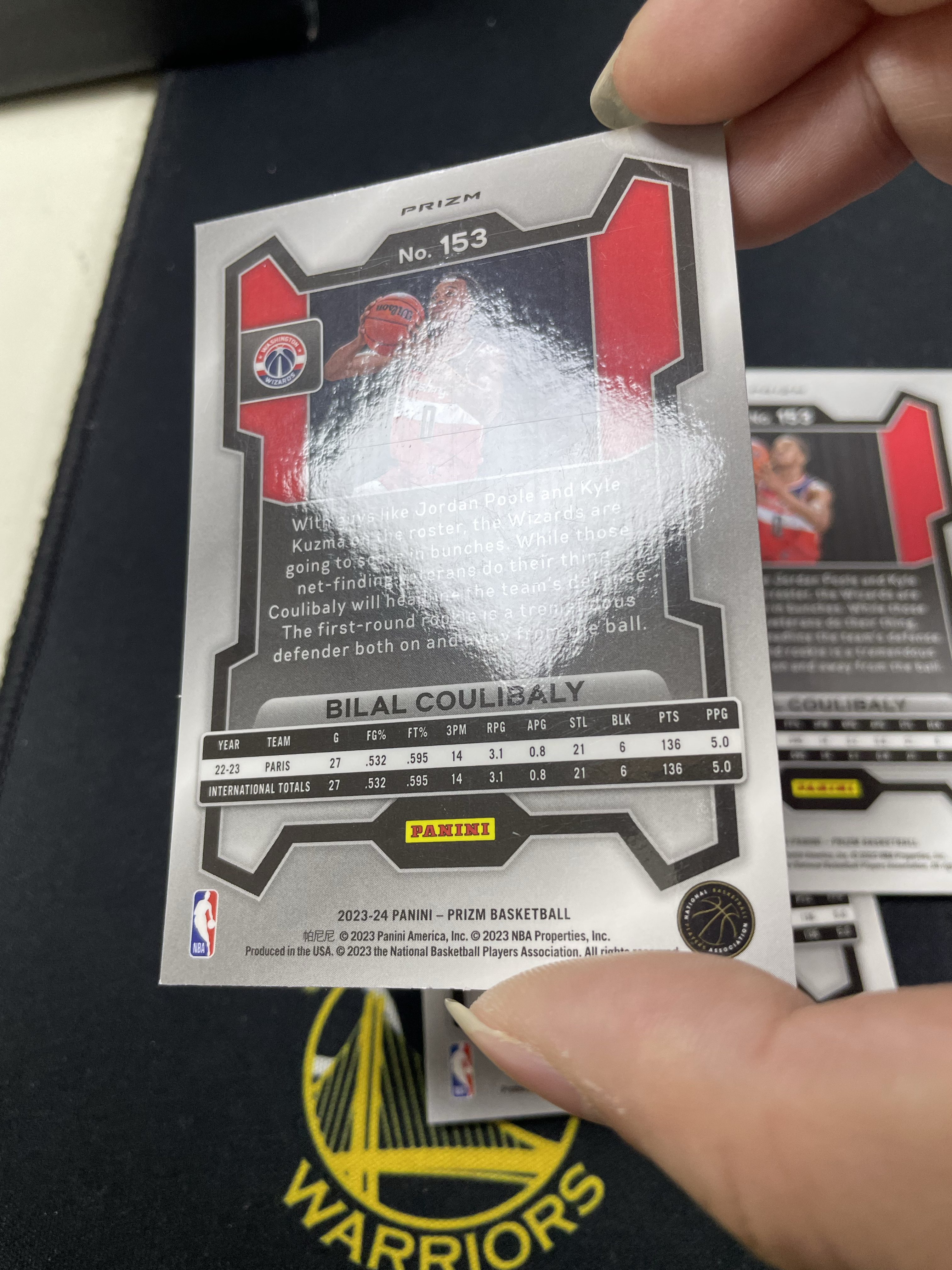 【皮成仙拍卖 统一手续费6%】 PANINI 23-24 PRIZM 奇才 库利巴利 新秀 RC 银折 粉碎冰折射 绿折 一图打包 瑕疵如图 凑套必备 值得收藏【只发顺丰】柱子126