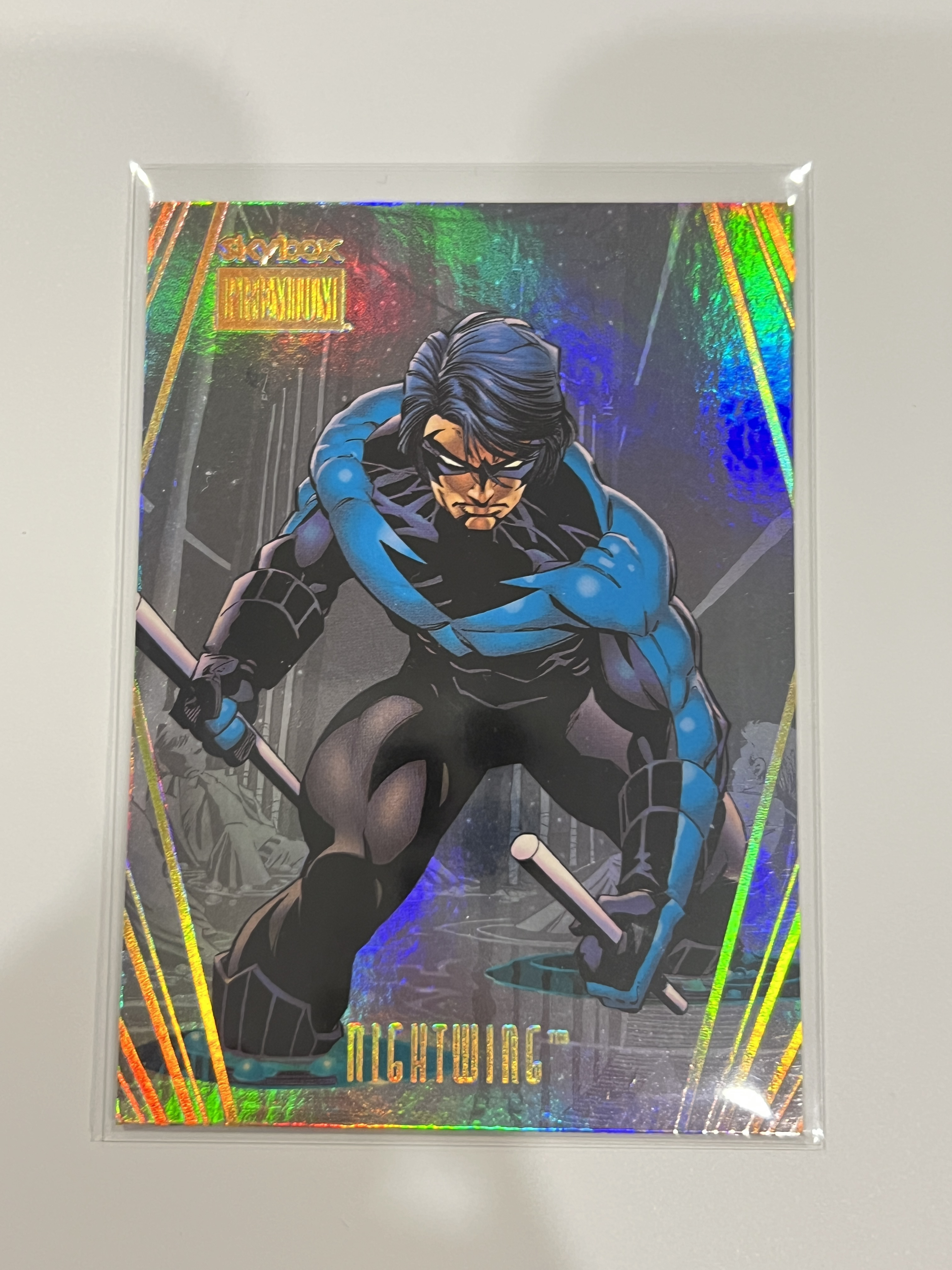 2025 Skybox Metal Universe Batman DC 蝙蝠侠 金属宇宙 银折特卡 光谱折 Premium 夜翼(Nightwing)#S-1