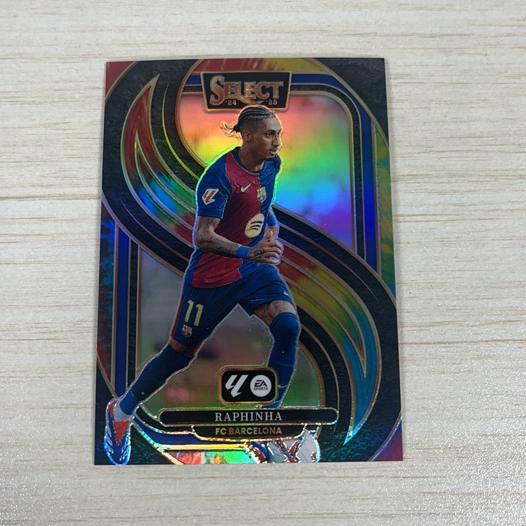 【小牛代拍】2024-25 Select Raphinha 西甲 巴塞罗那 巴萨 拉菲尼亚 二级 扎染 25编 低编 卡品如图(一哥)