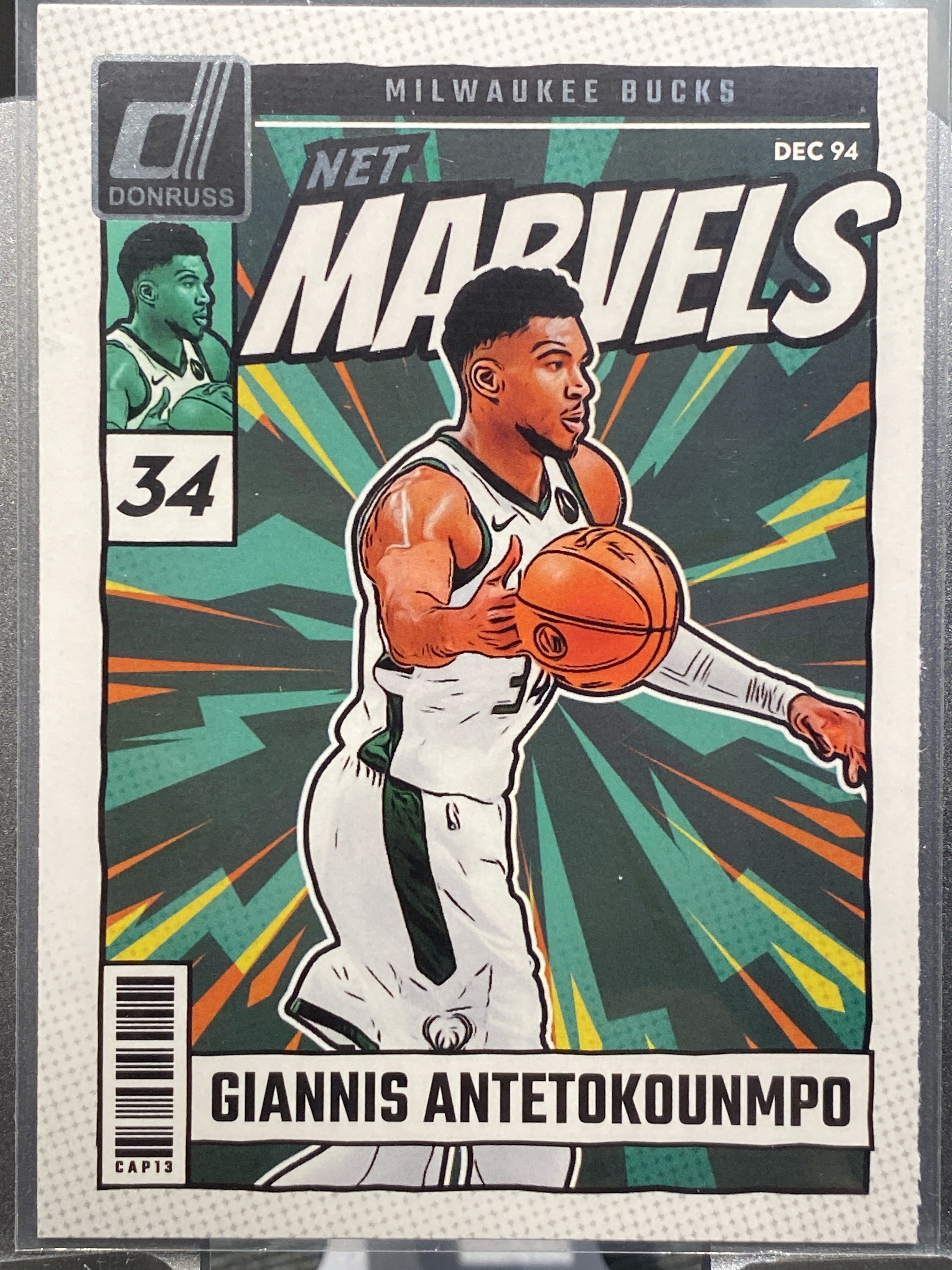 2024-25 【靓星代拍】 Donruss Giannis Antetokounmpo 杜蕾斯 扬尼斯·阿德托昆博 字母哥 雄鹿 漫威特卡 Marvels 银平行 卡品如图 专收凑套必备 #火