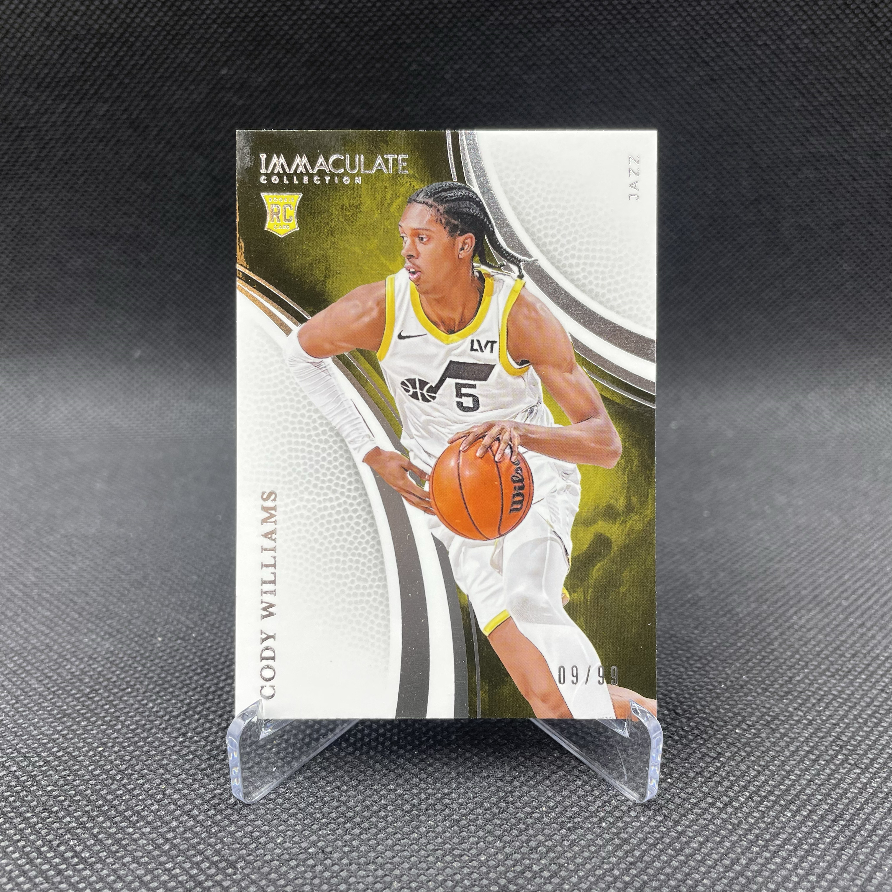 2024-25 Panini Immaculate Cody Williams RC 【无界代卖】爵士 新秀 科迪 威廉姆斯 09/99编 Base 银平行 品如图 不累计 YC